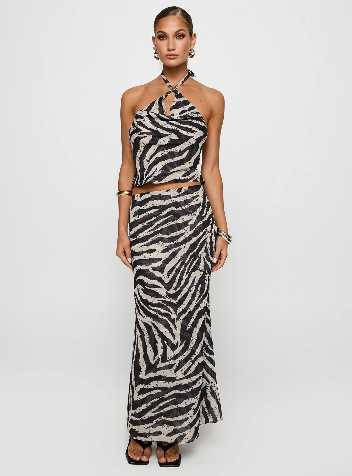 Eleganza Maxi Skirt Zebra - Image 3