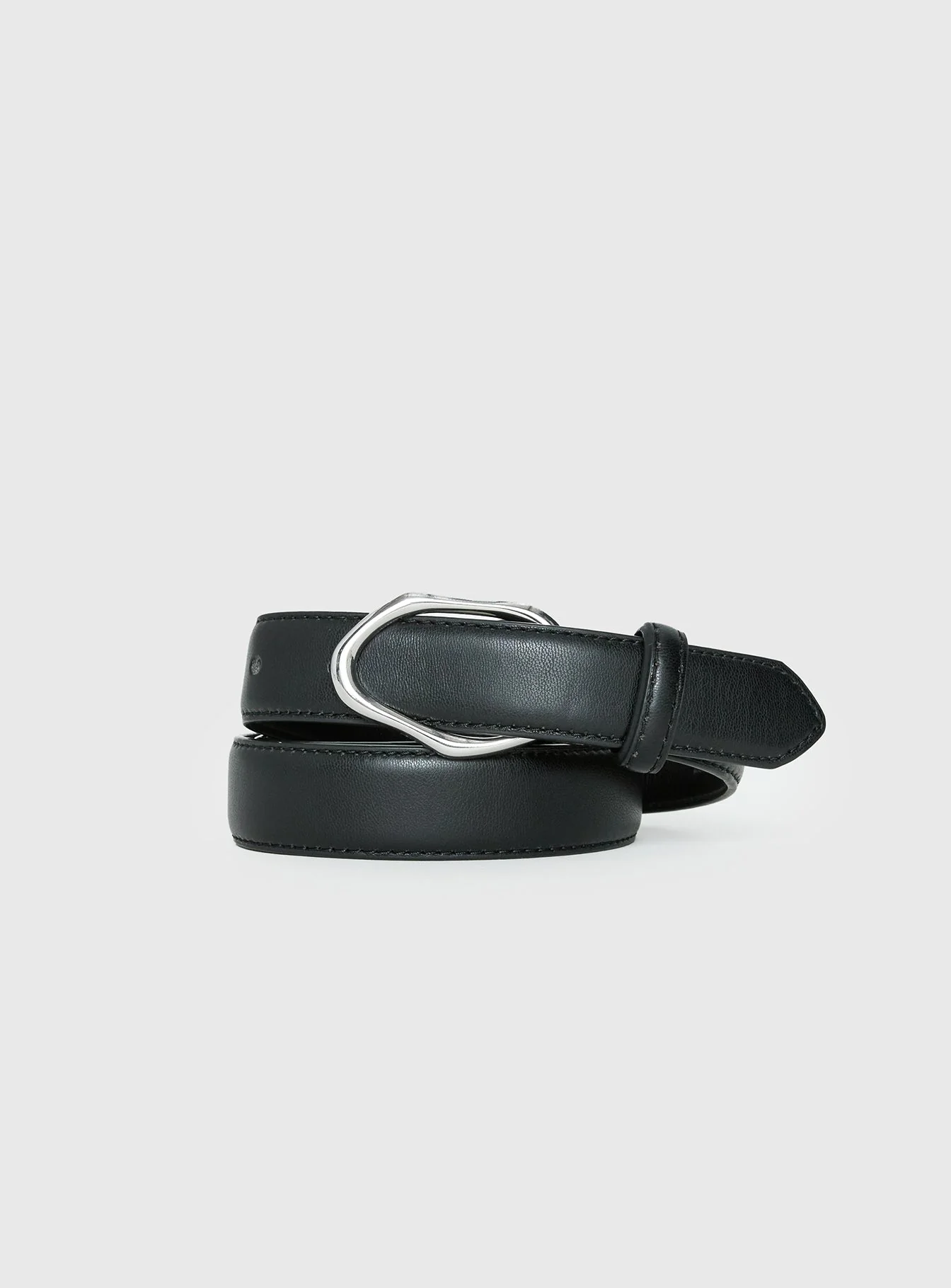 Elenna Faux Leather Belt Black / Silver - Image 2