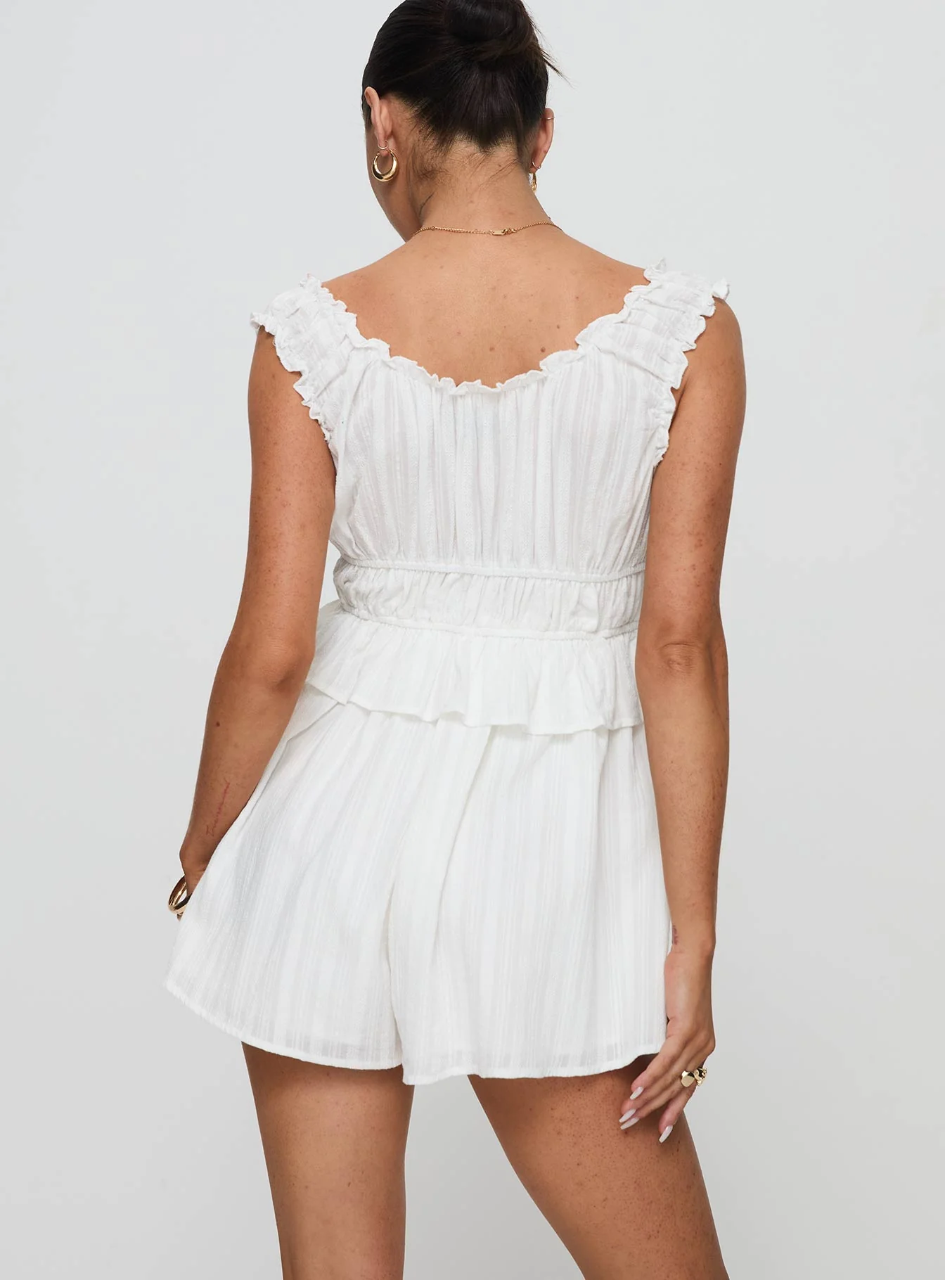 Elestrene Playsuit White - Image 5