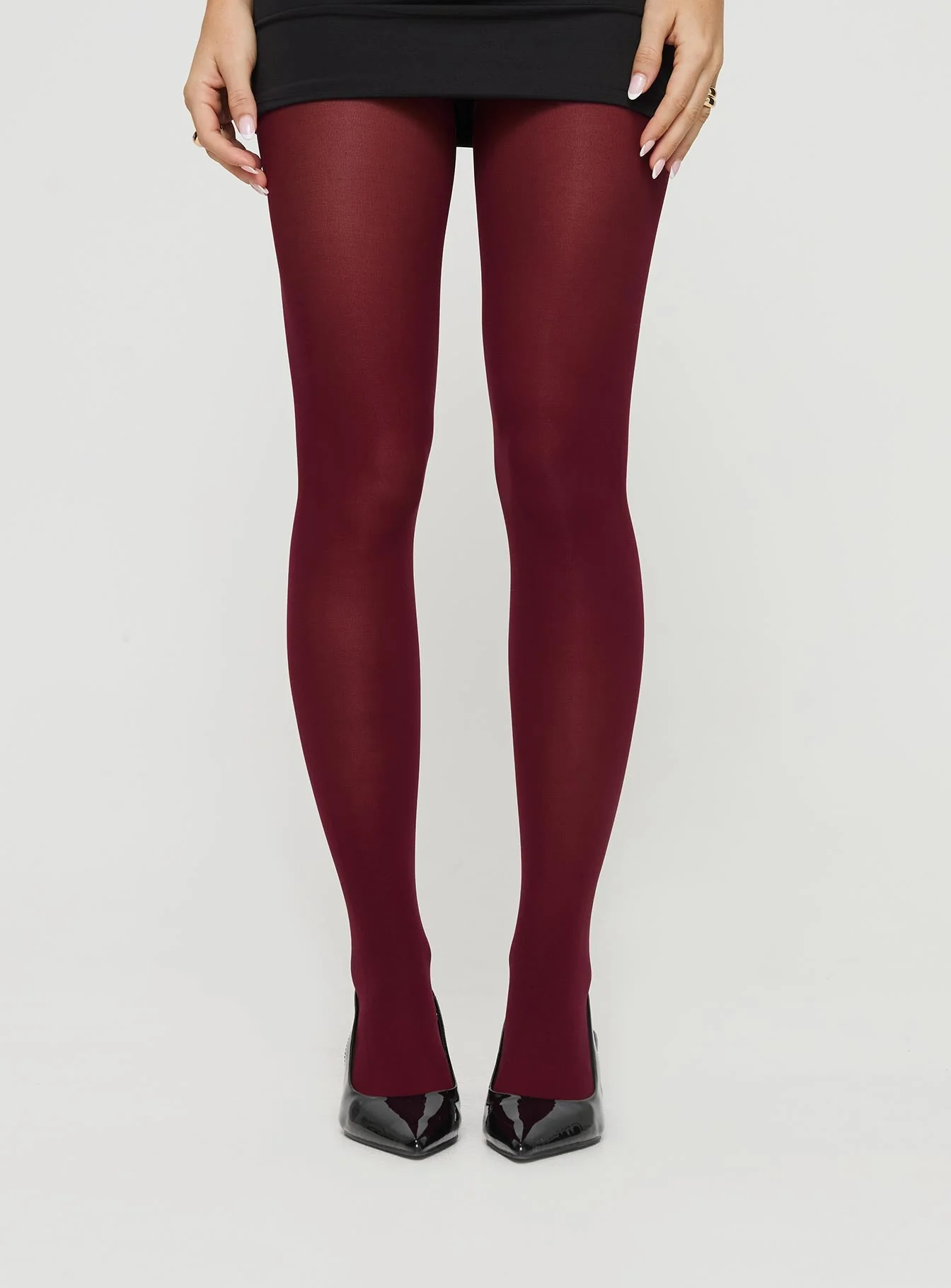Eliseo Stockings Burgundy - Image 2