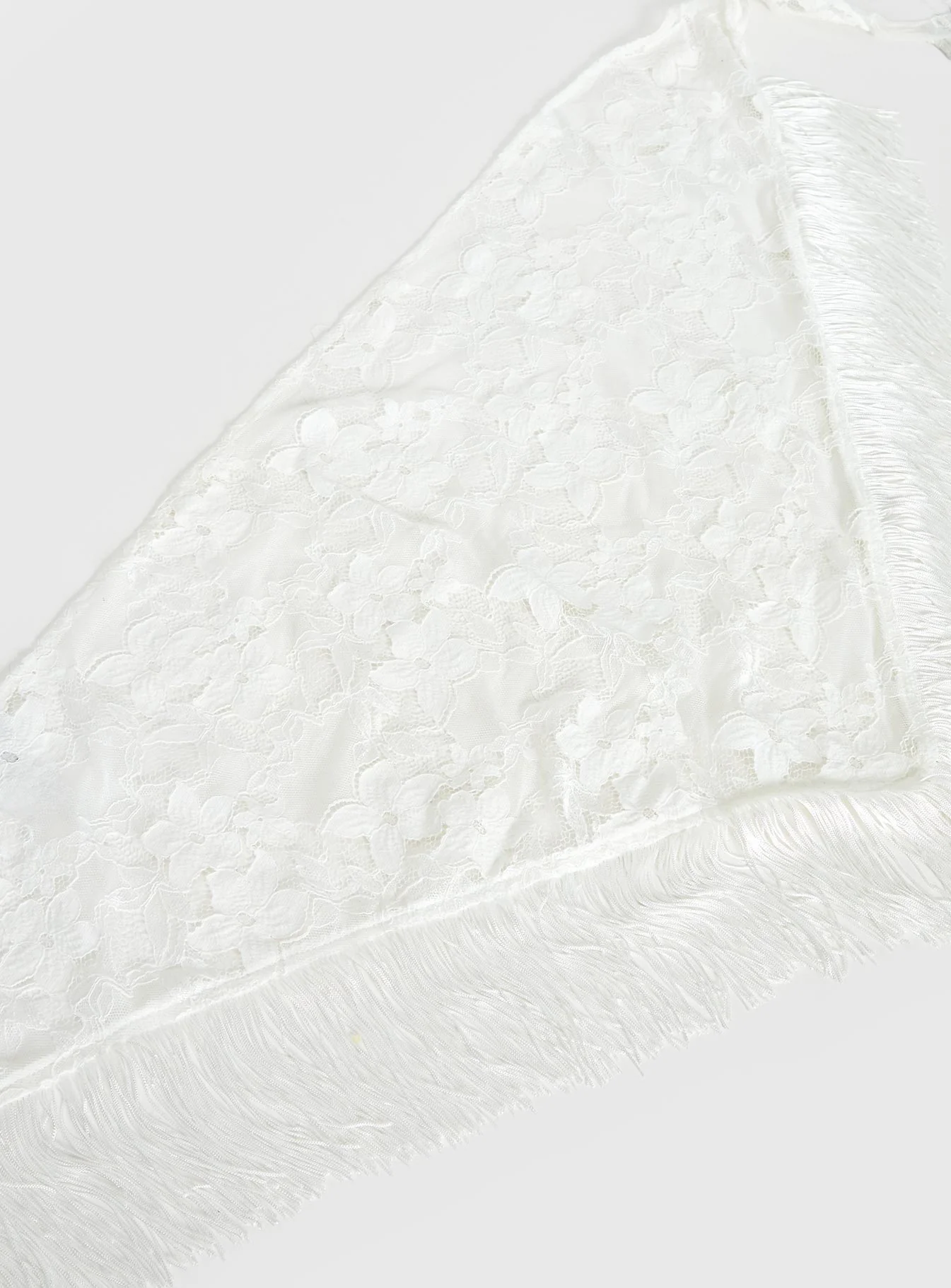 Elizebeth Tie Waist Tassel Belt White - Image 3