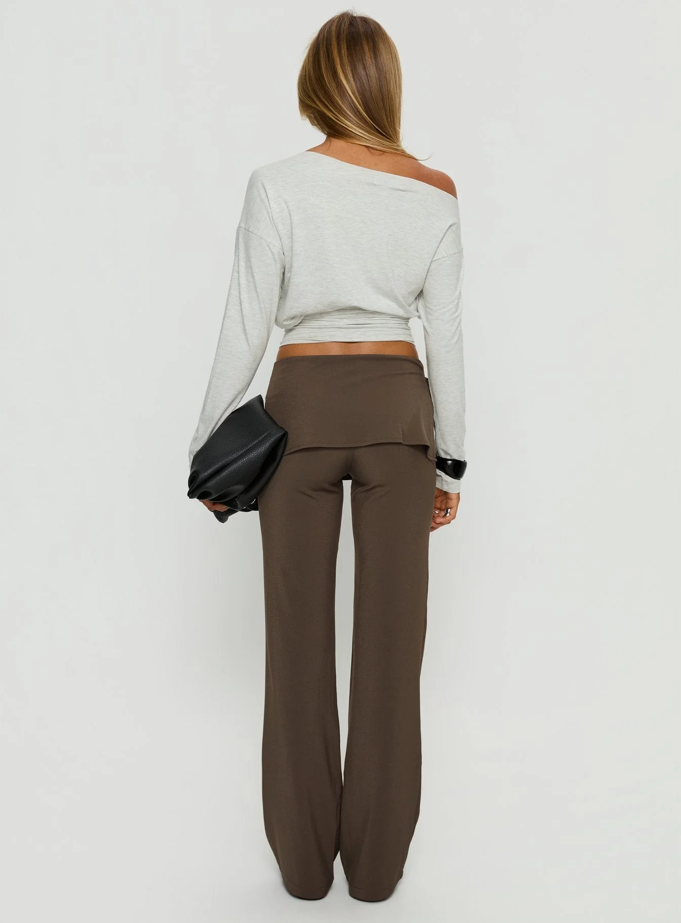 Elka Wrap Trousers Truffle - Image 5
