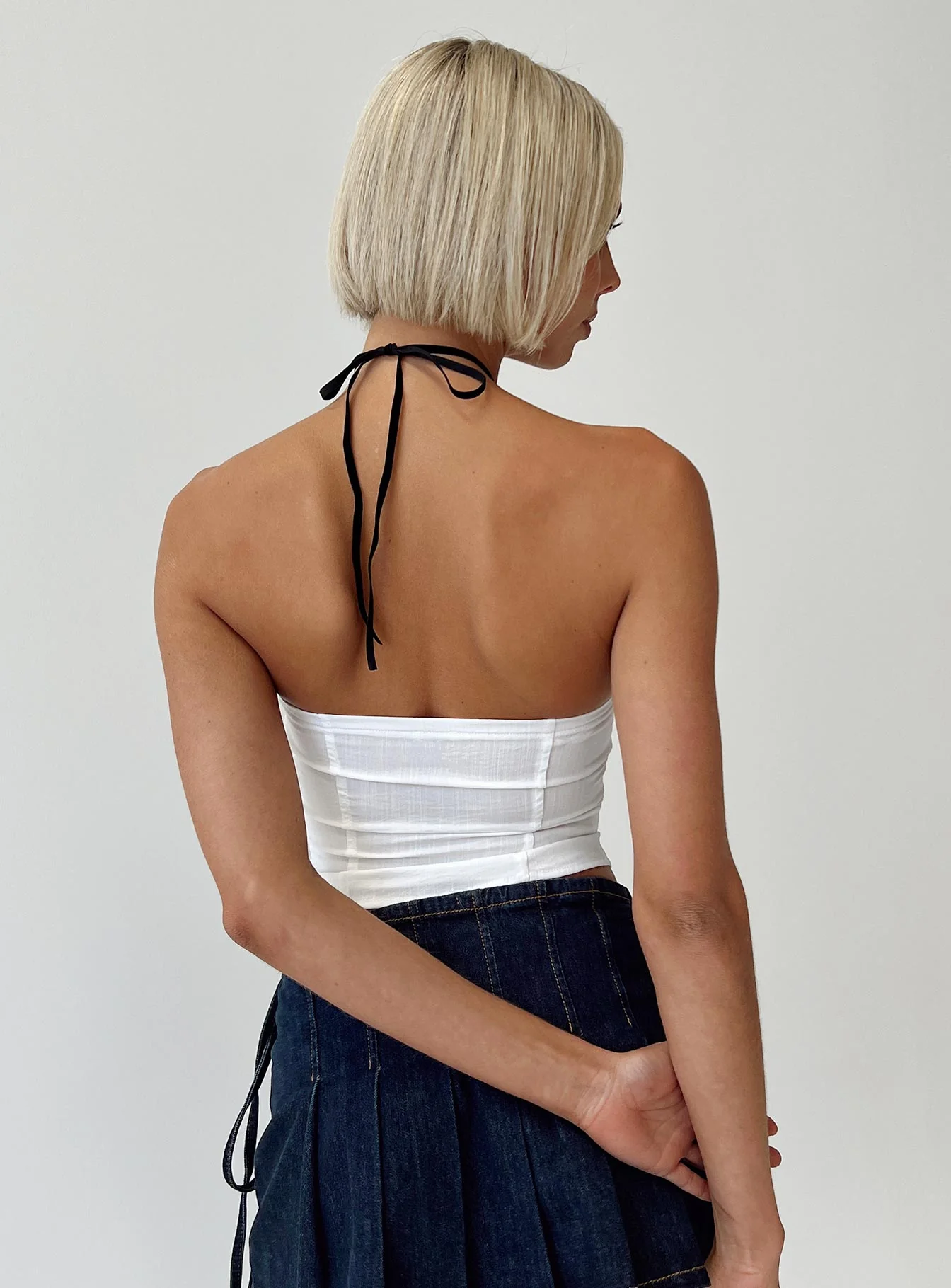 Elkin Strapless Top White - Image 6