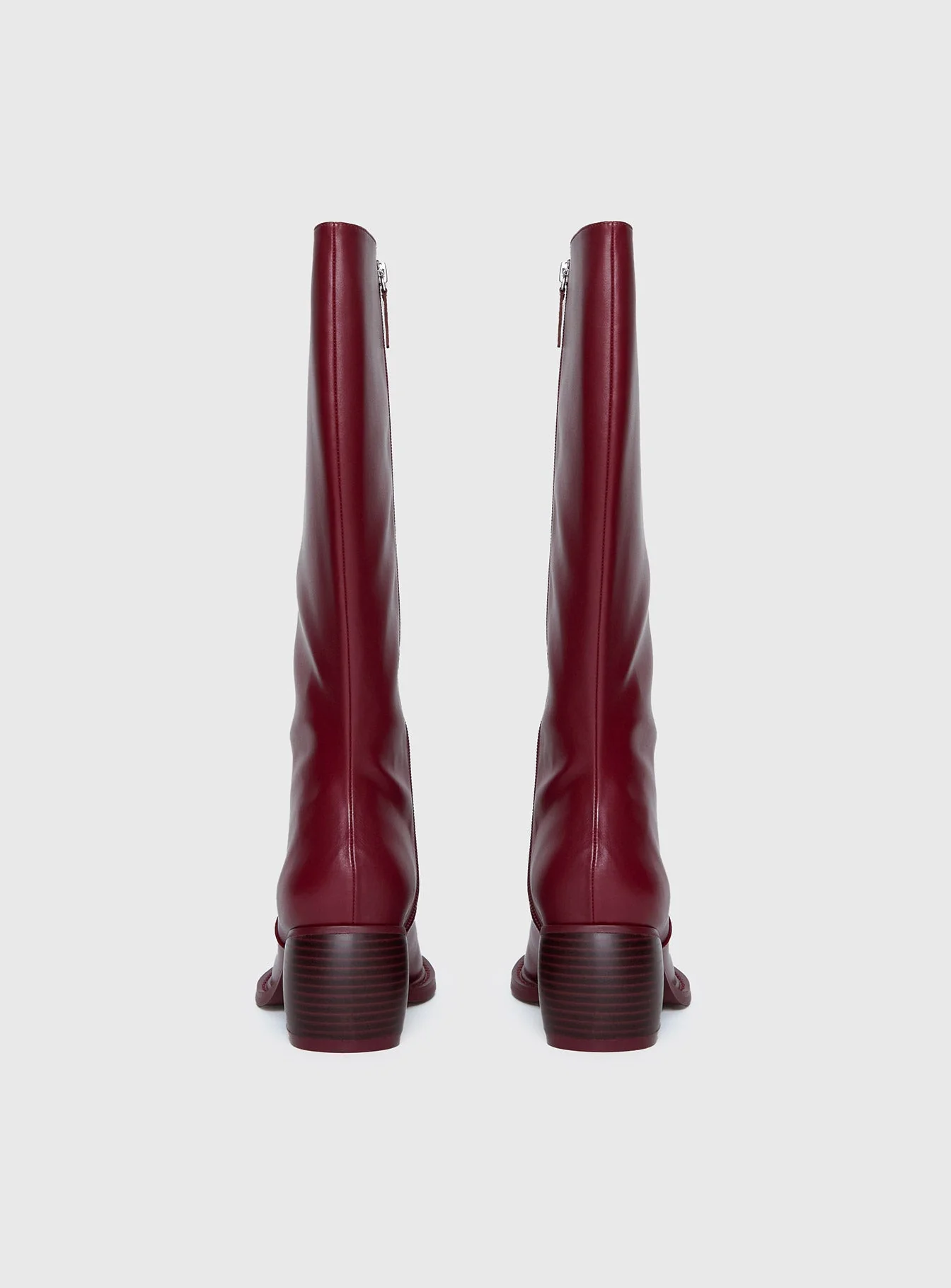 Ella Knee High Boots Burgundy - Image 4