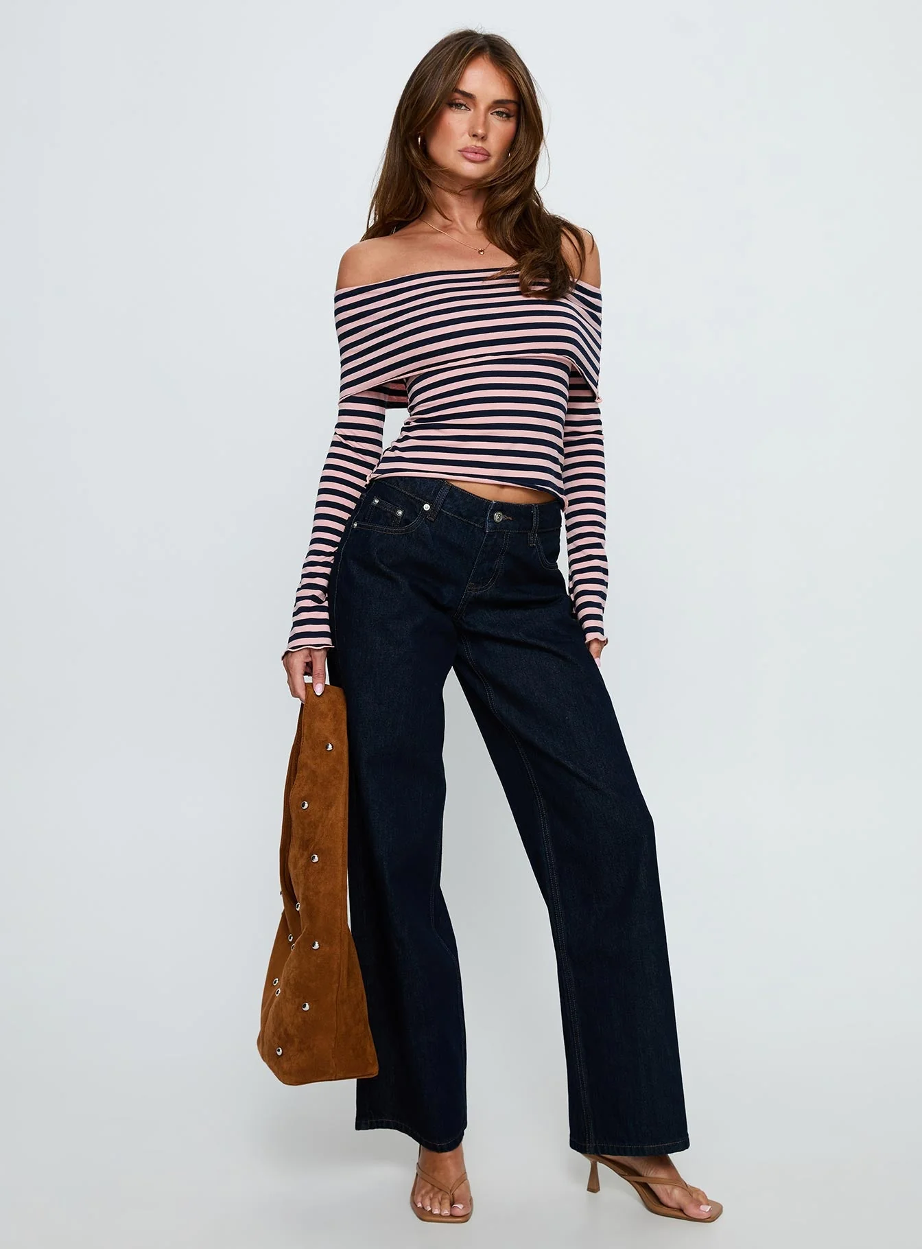 Ellanor Low Rise Straight Leg Jeans Indigo Blue - Image 3