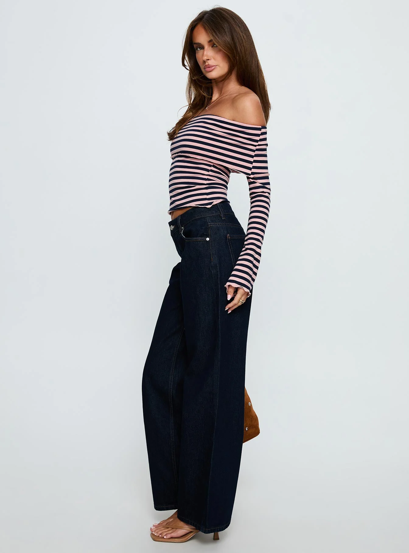 Ellanor Low Rise Straight Leg Jeans Indigo Blue - Image 4