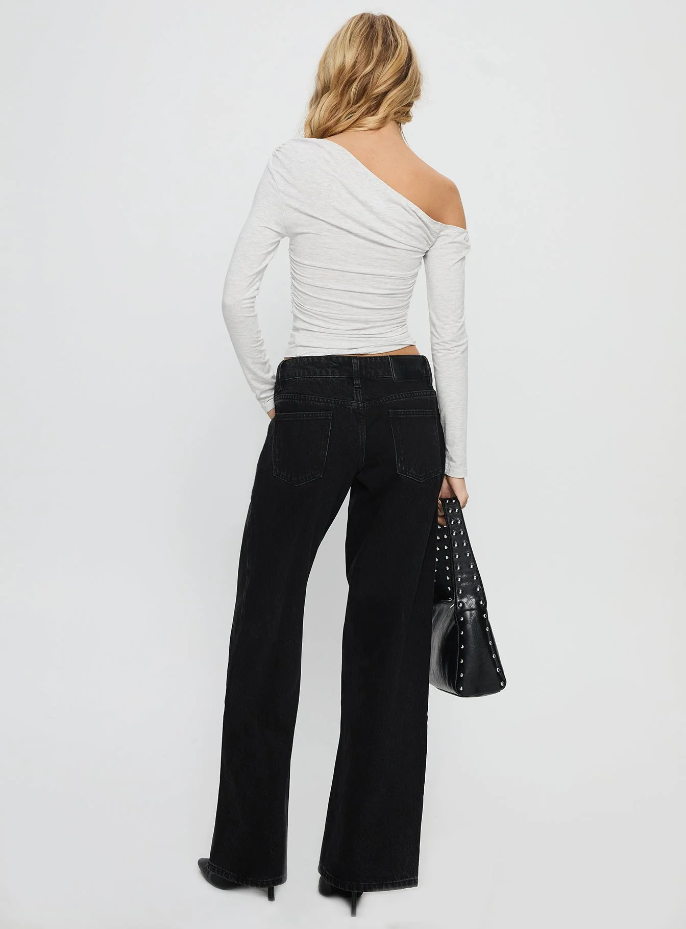 Ellanor Low Rise Slouch Denim Jean Washed Black - Image 4