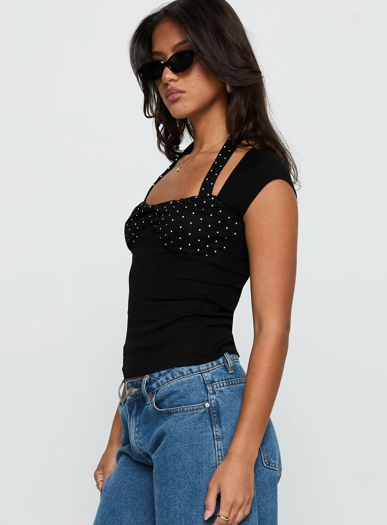 Emberglow Top Black / Polka - Image 4