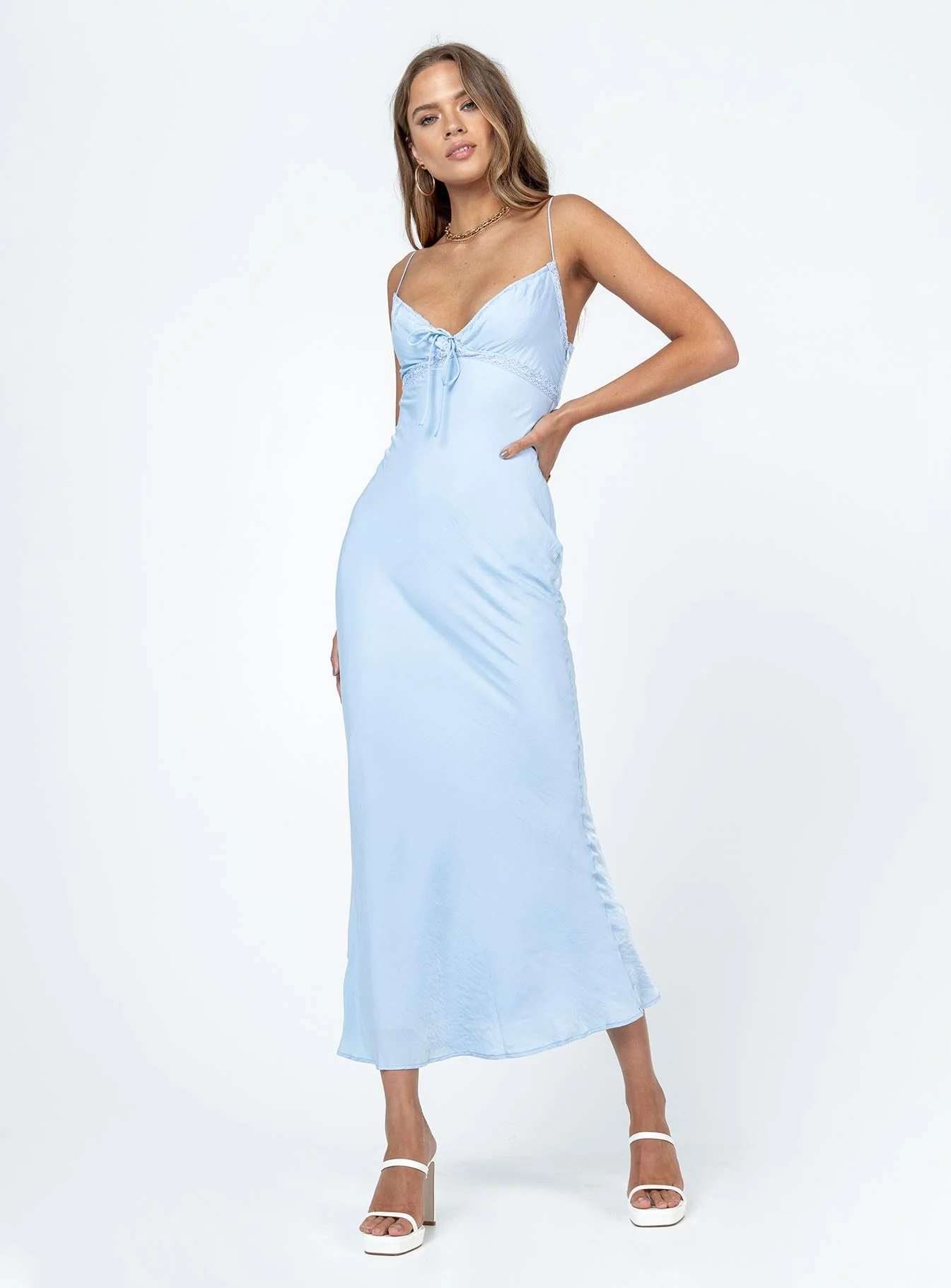 Emily Maxi Dress Blue - Image 2