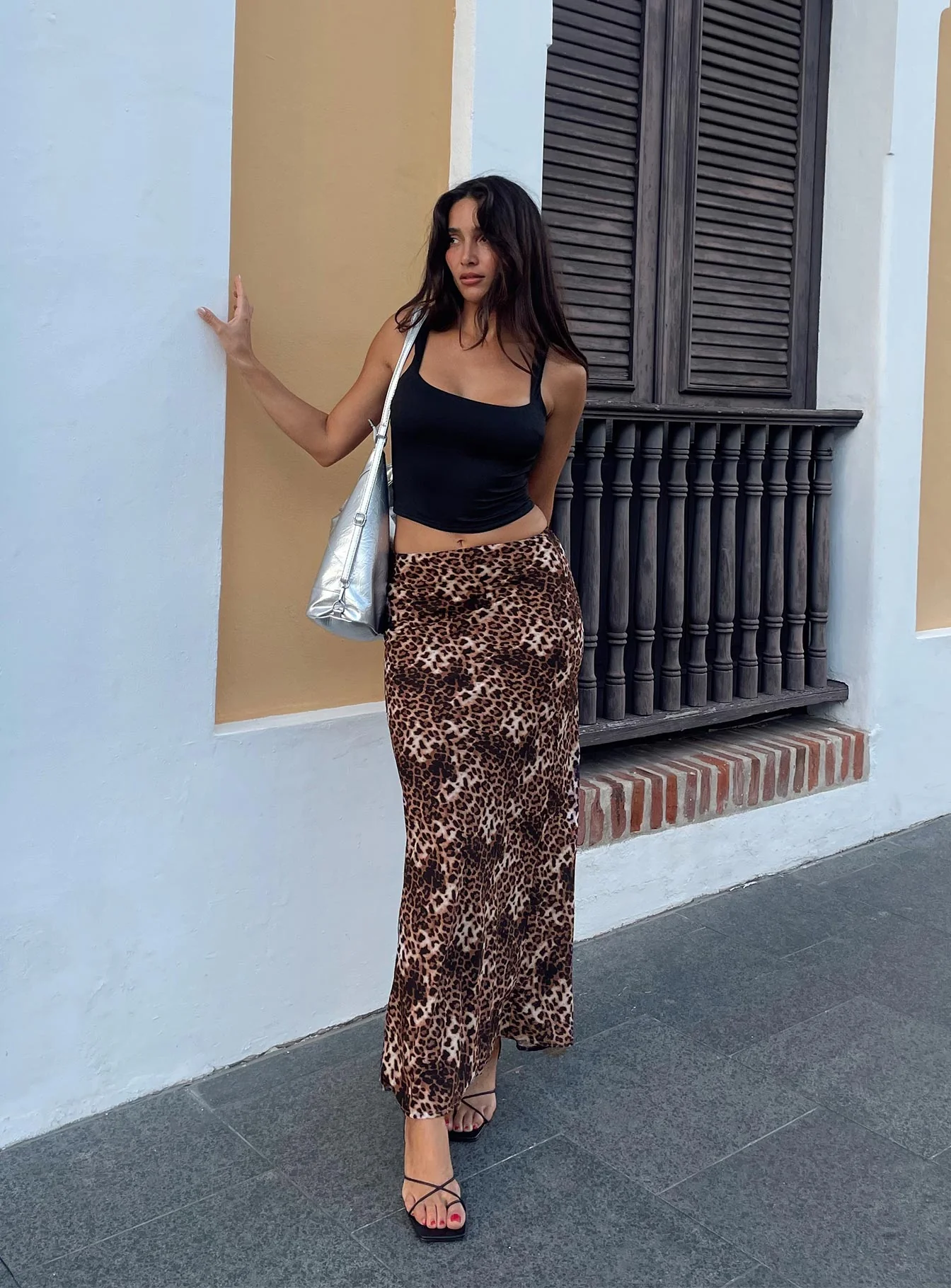 Emily Maxi Skirt Leopard Print - Image 9