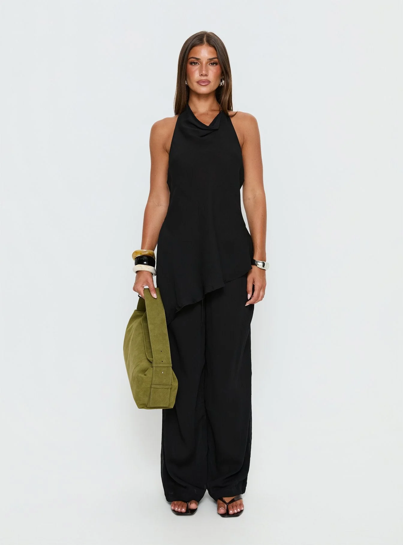 Emorisa Halter Longline Top Black - Image 7