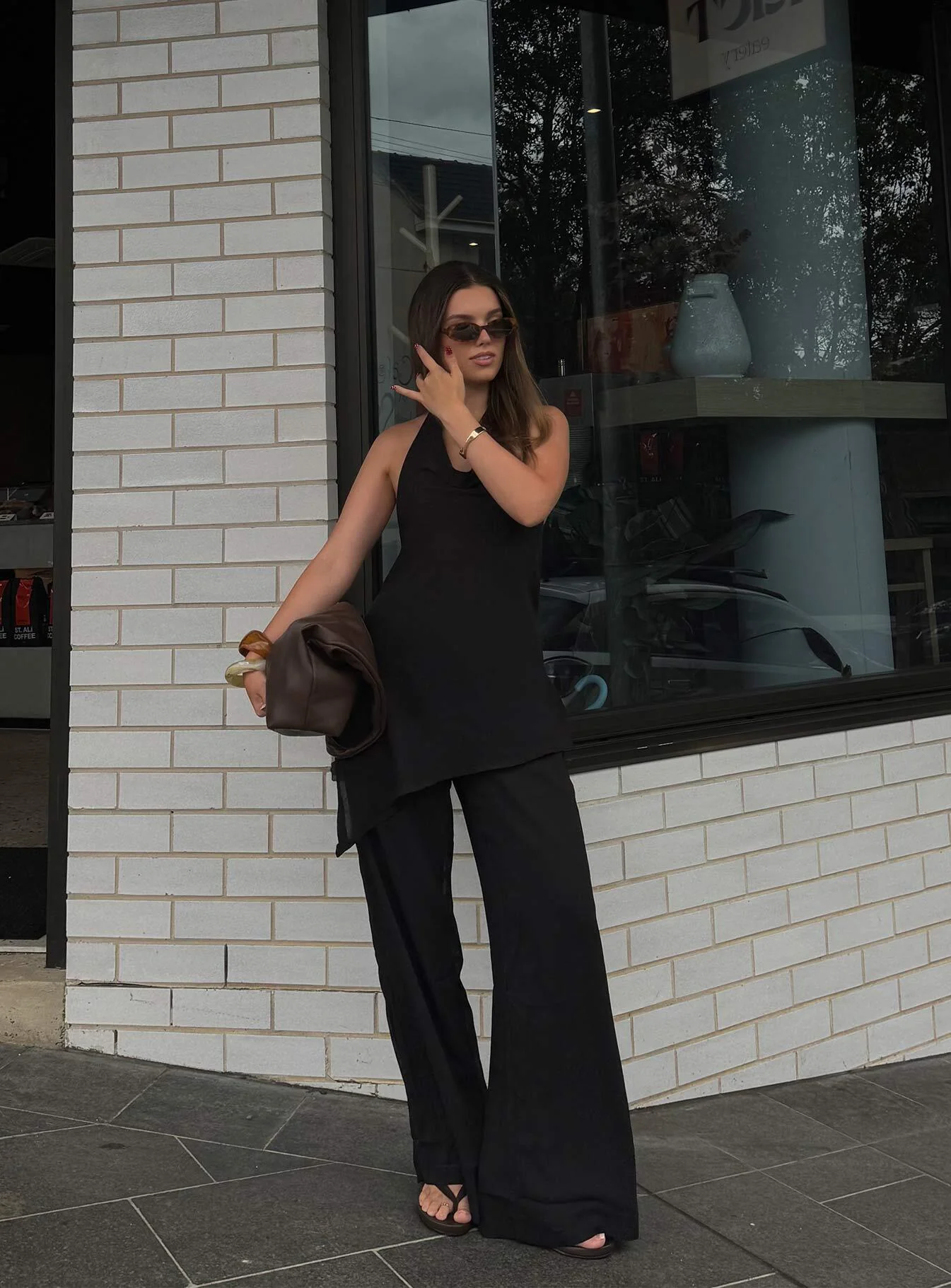 Emorisa Halter Longline Top Black - Image 9