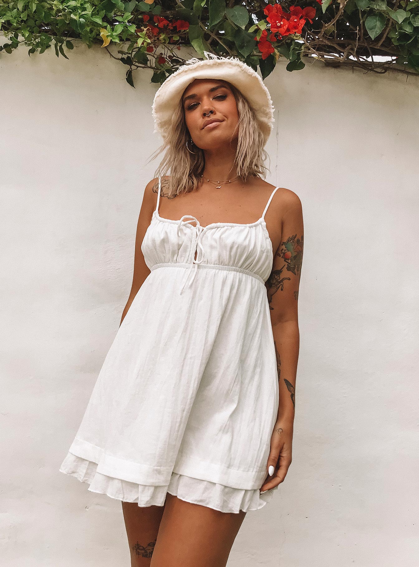 Empress Of Love Mini Dress White - Image 8