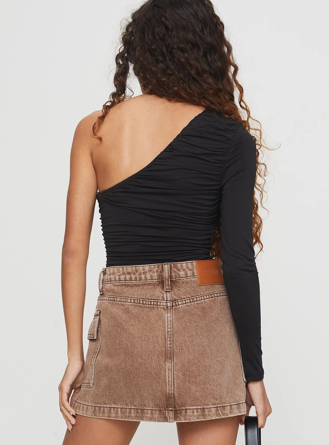 Envi One Shoulder Bodysuit Black - Image 4