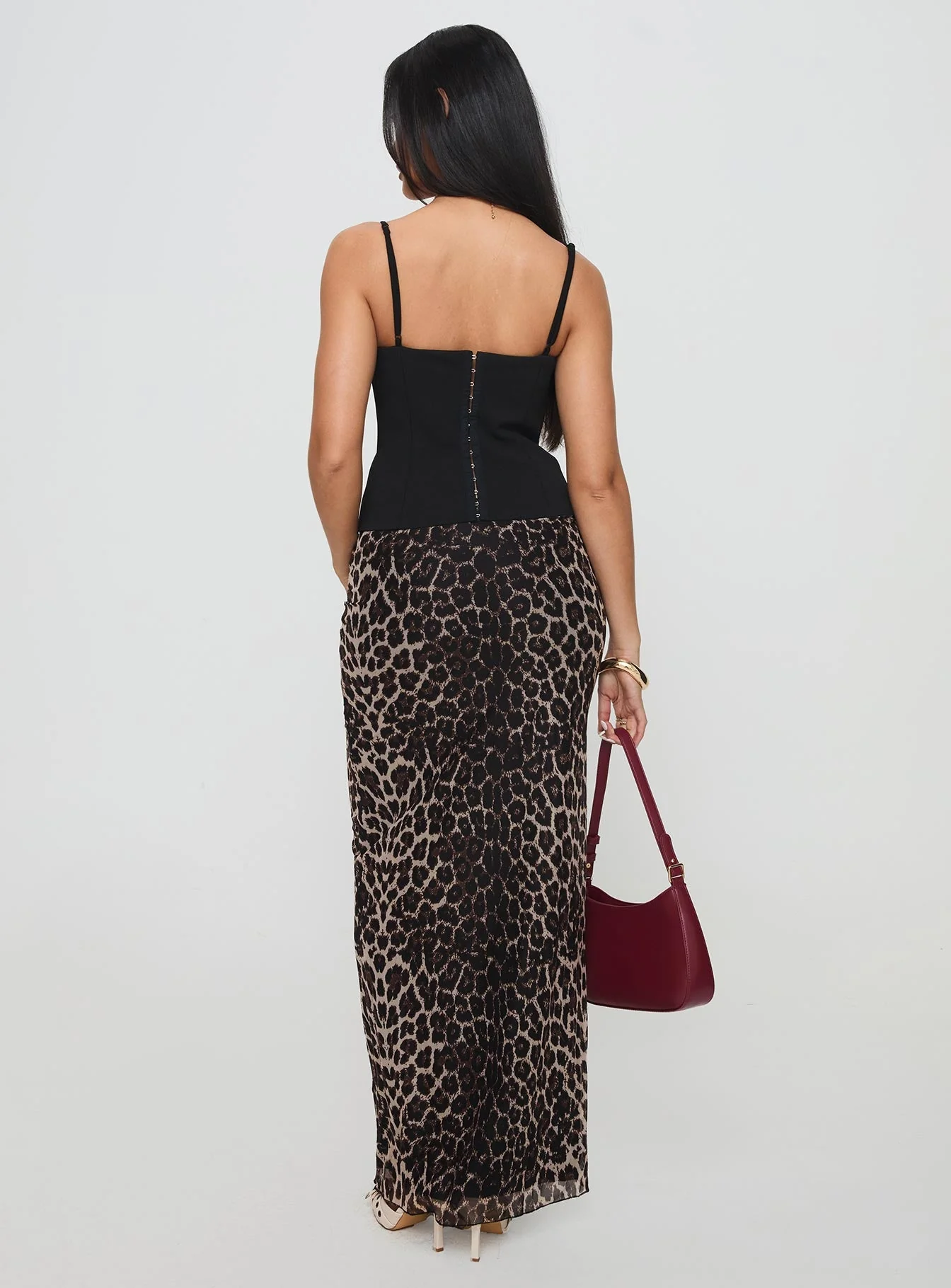 Ergo Maxi Skirt Leopard Tall - Image 5