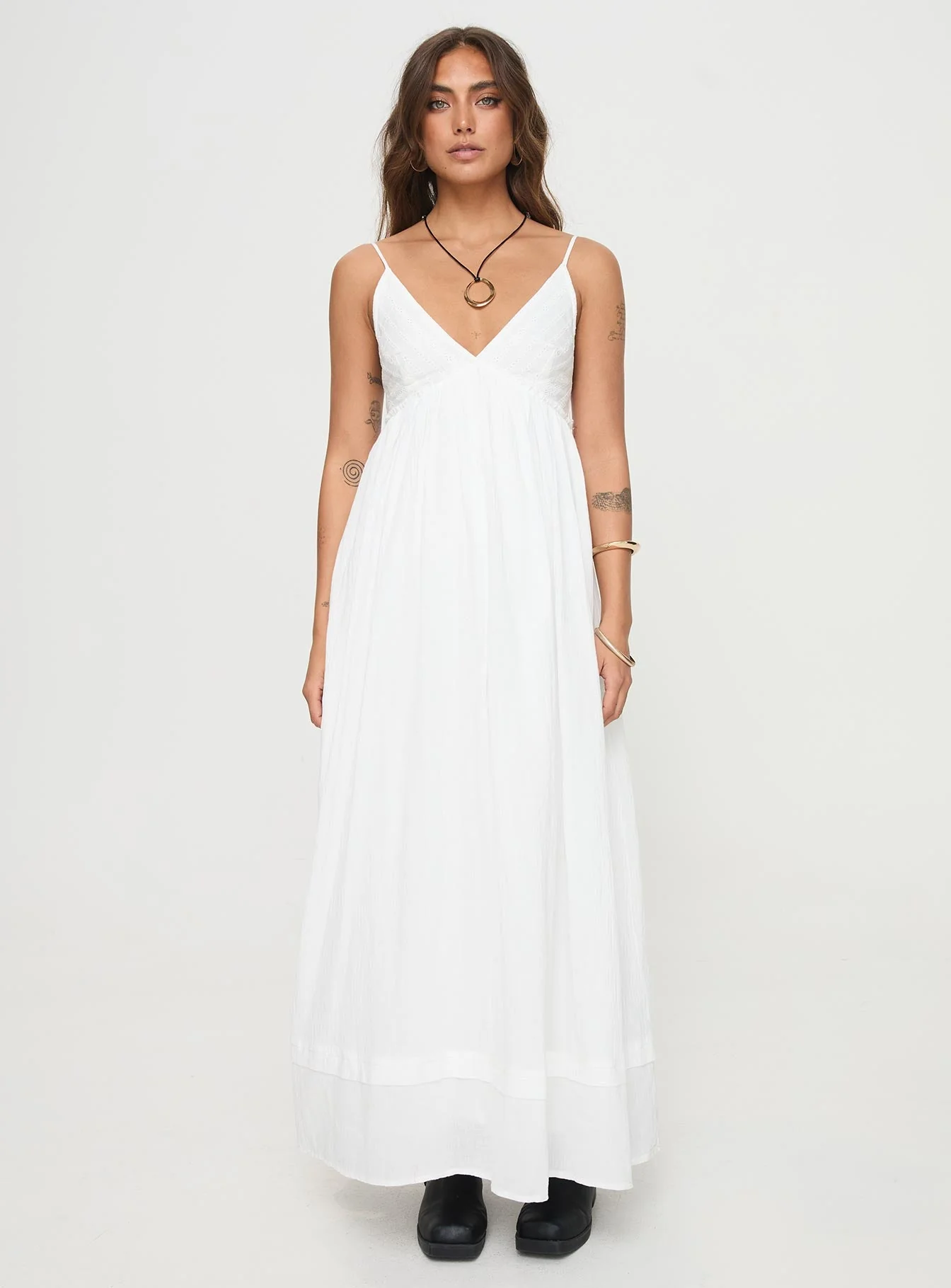 Eriksson Maxi Dress White - Image 7