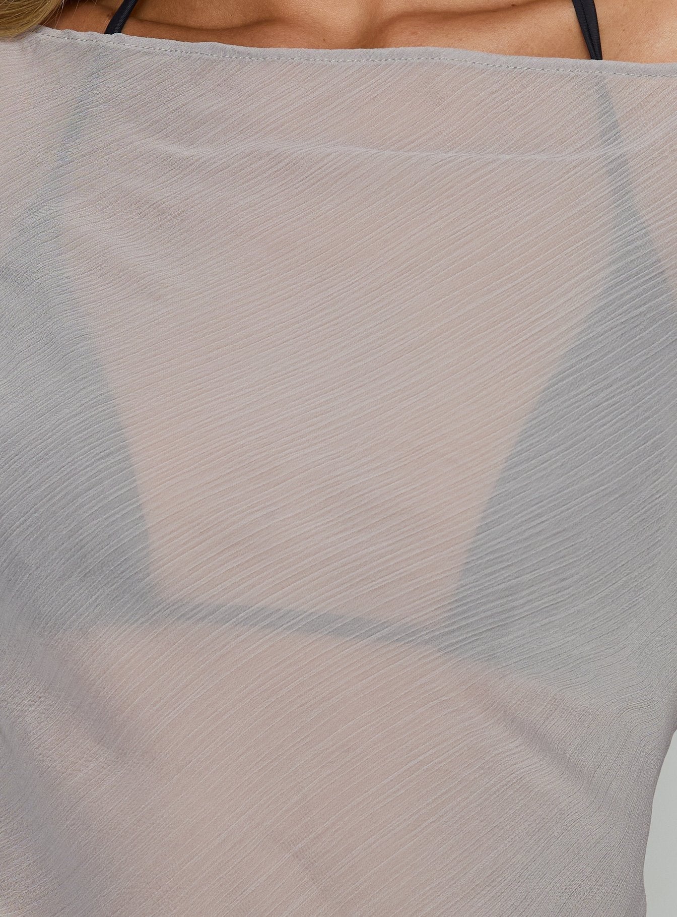 Esmaria Long Sleeve Flared Top Slate - Image 6