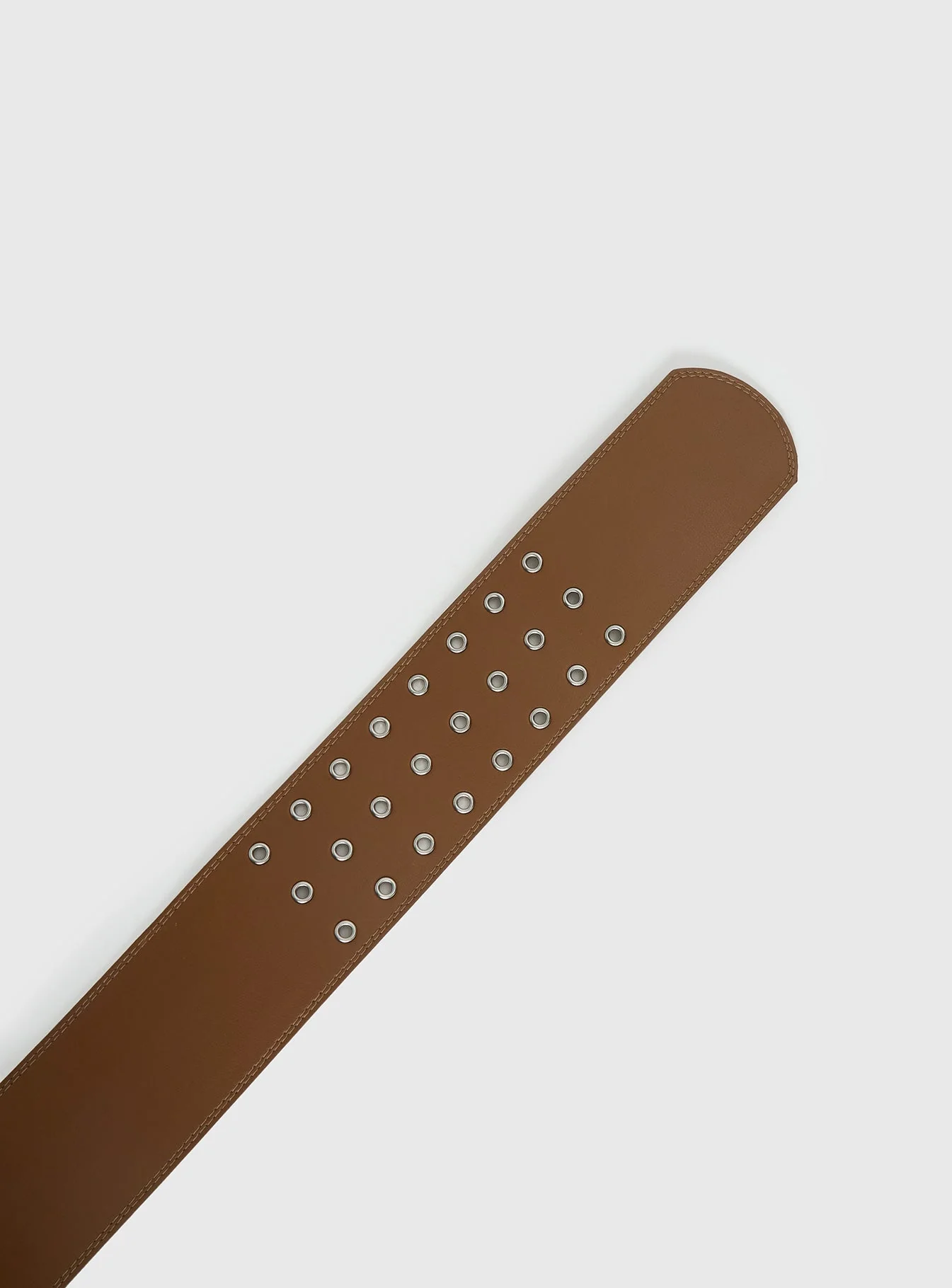Essences Faux Leather Belt Brown - Image 4