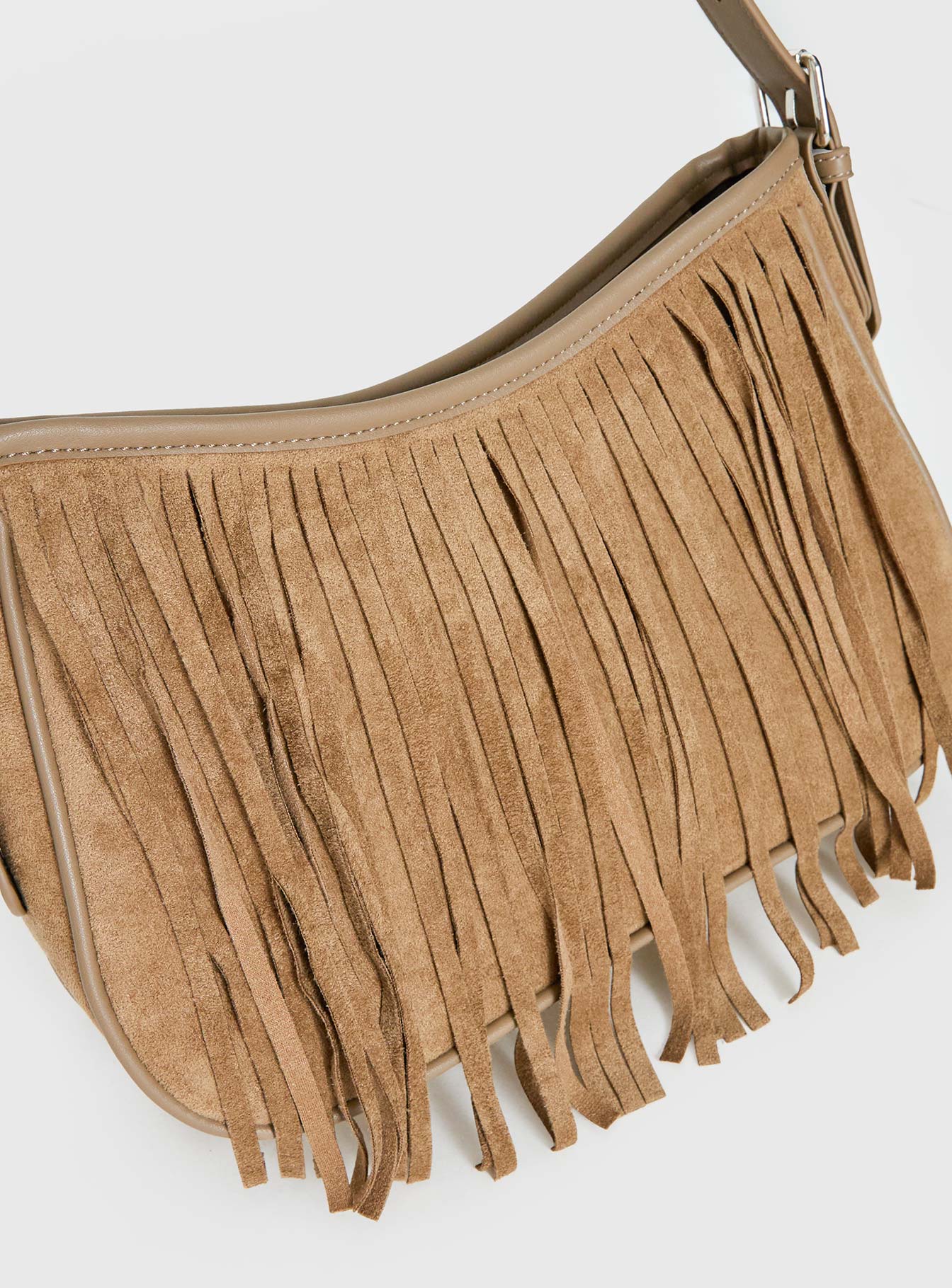 Estie Tassel Shoulder Bag Taupe - Image 5
