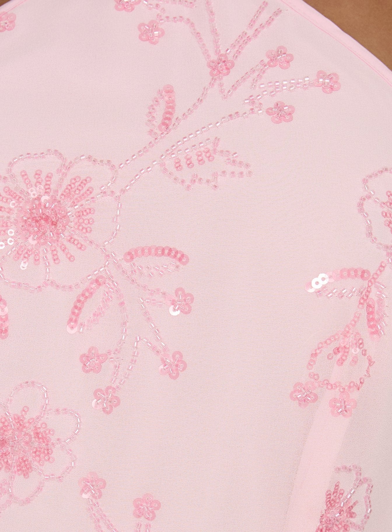 Evolet Embellished Halter Top Pink - Image 5
