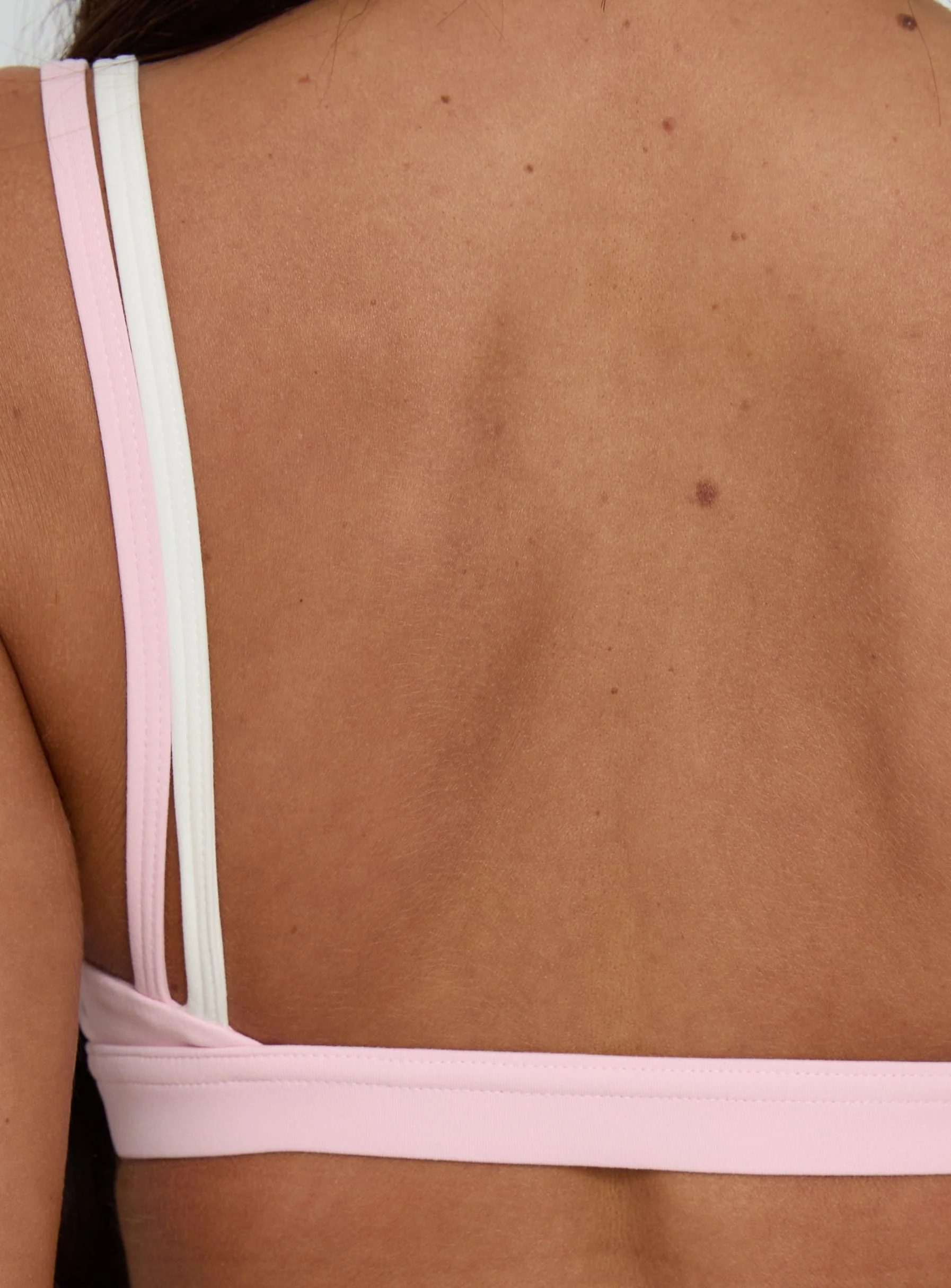 Exhilarate Layered Crop Top Pink / White - Image 7