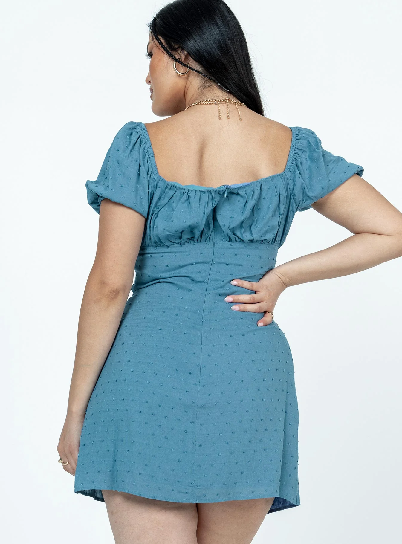 Fauci Mini Dress Navy - Image 4