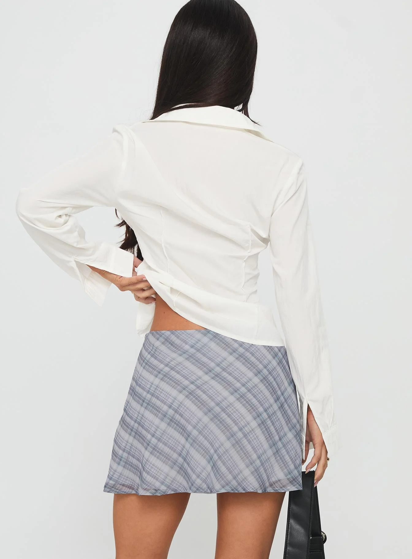 Feed The Soul Mini Skirt Grey Multi - Image 5