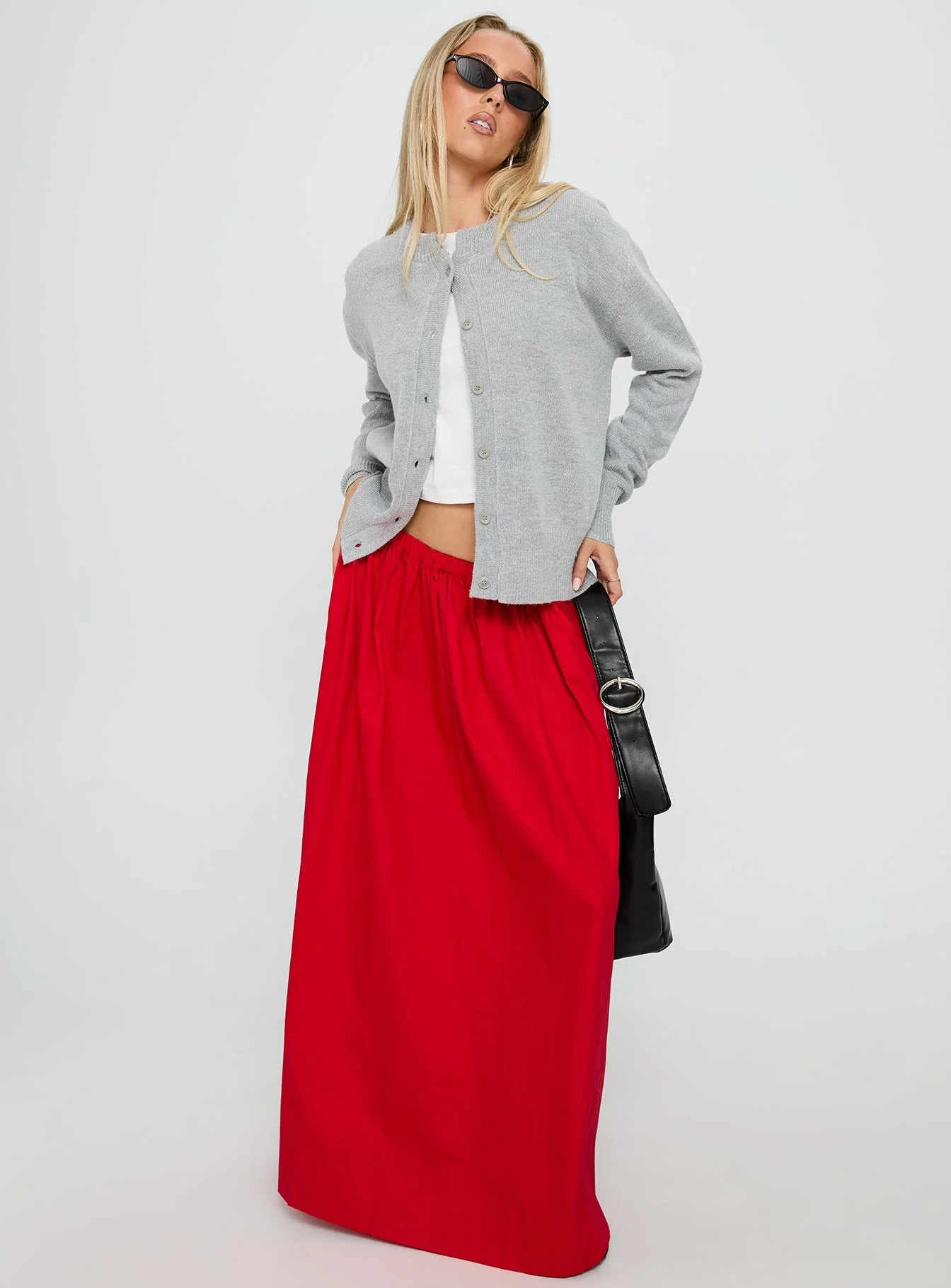 Felipa Maxi Skirt Red - Image 3