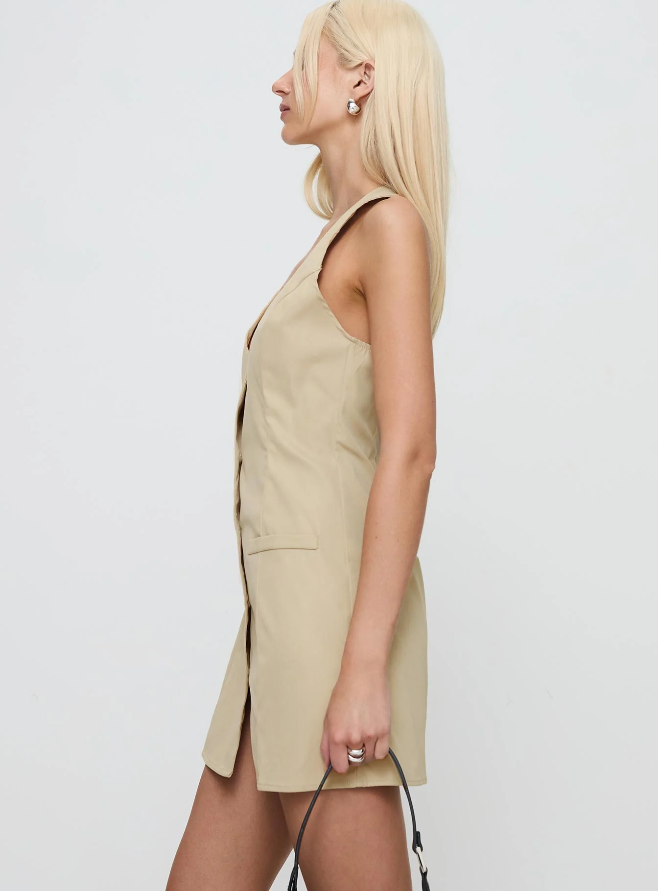 Fenny Mini Dress Beige - Image 4