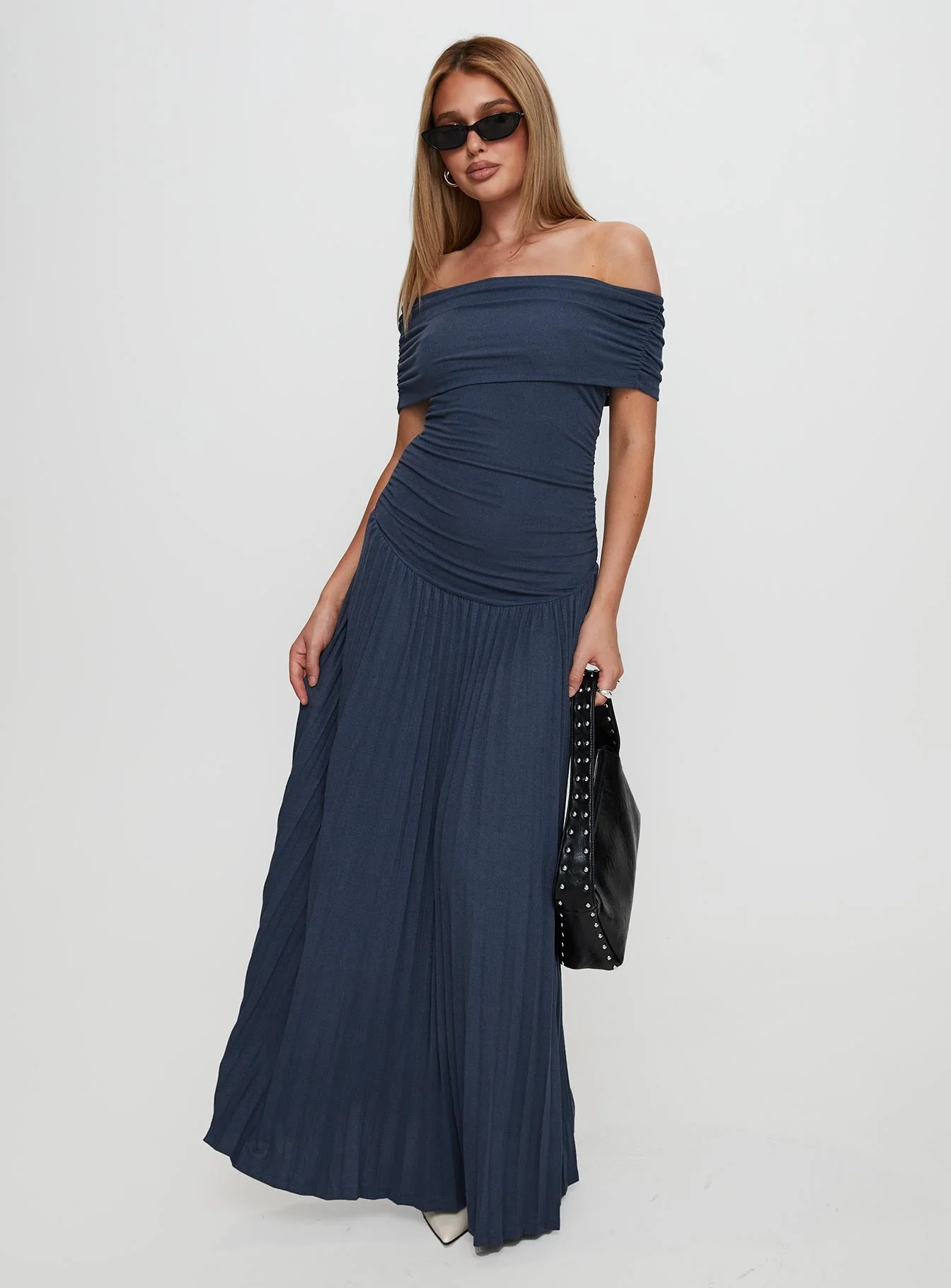 Field Of Dreams Maxi Dress Navy - Image 2