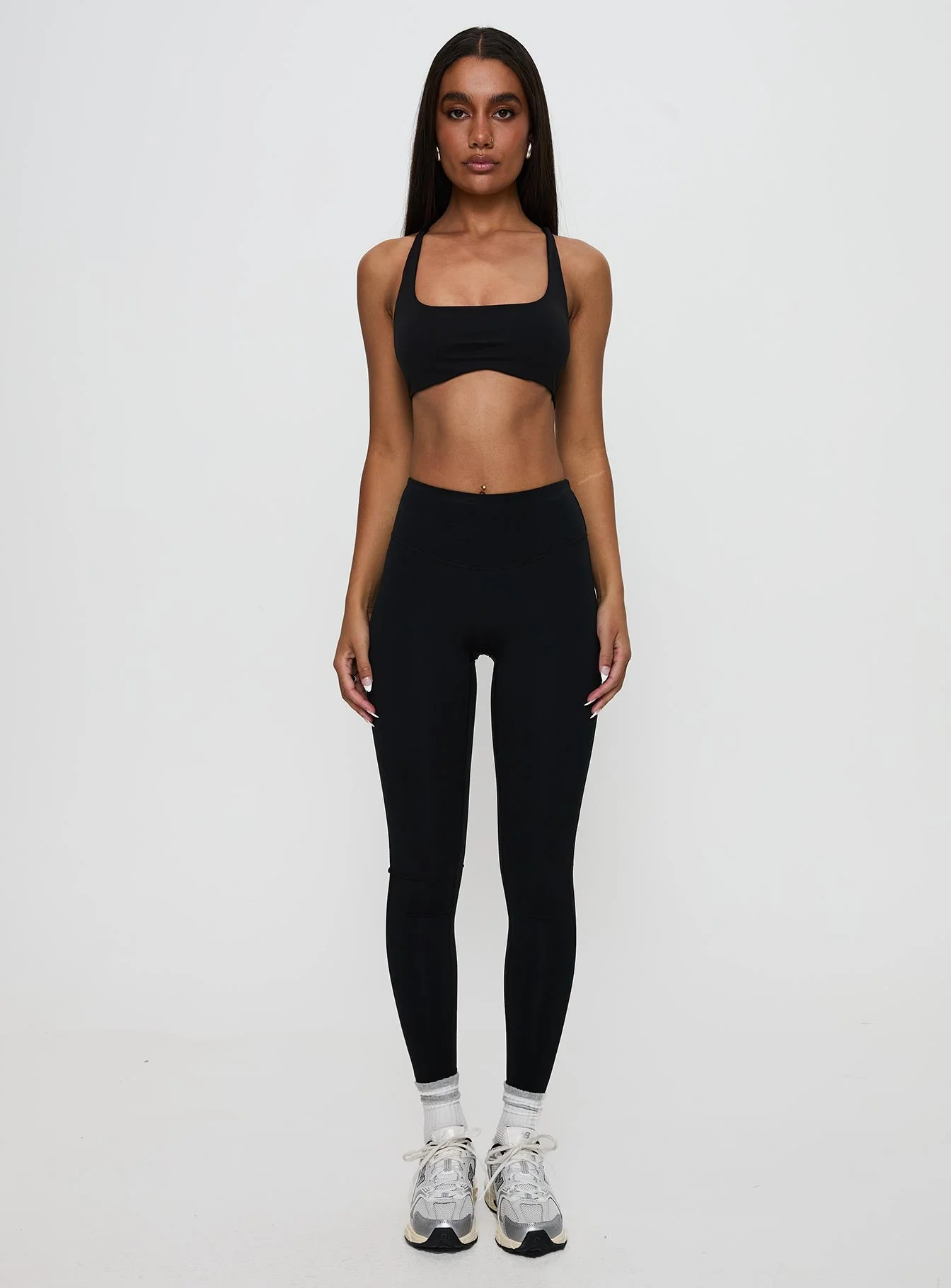 Finish Line Active Cross Back Top Black - Image 8