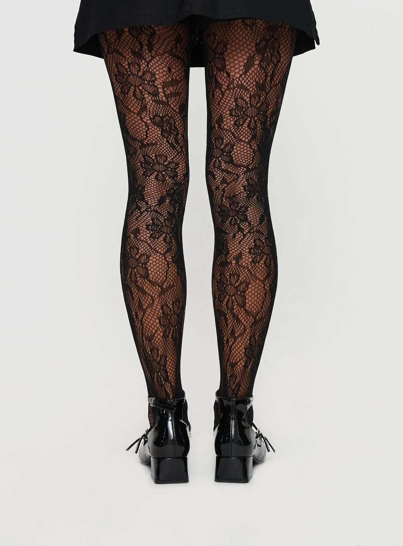 Fior Lace Stockings Black - Image 4