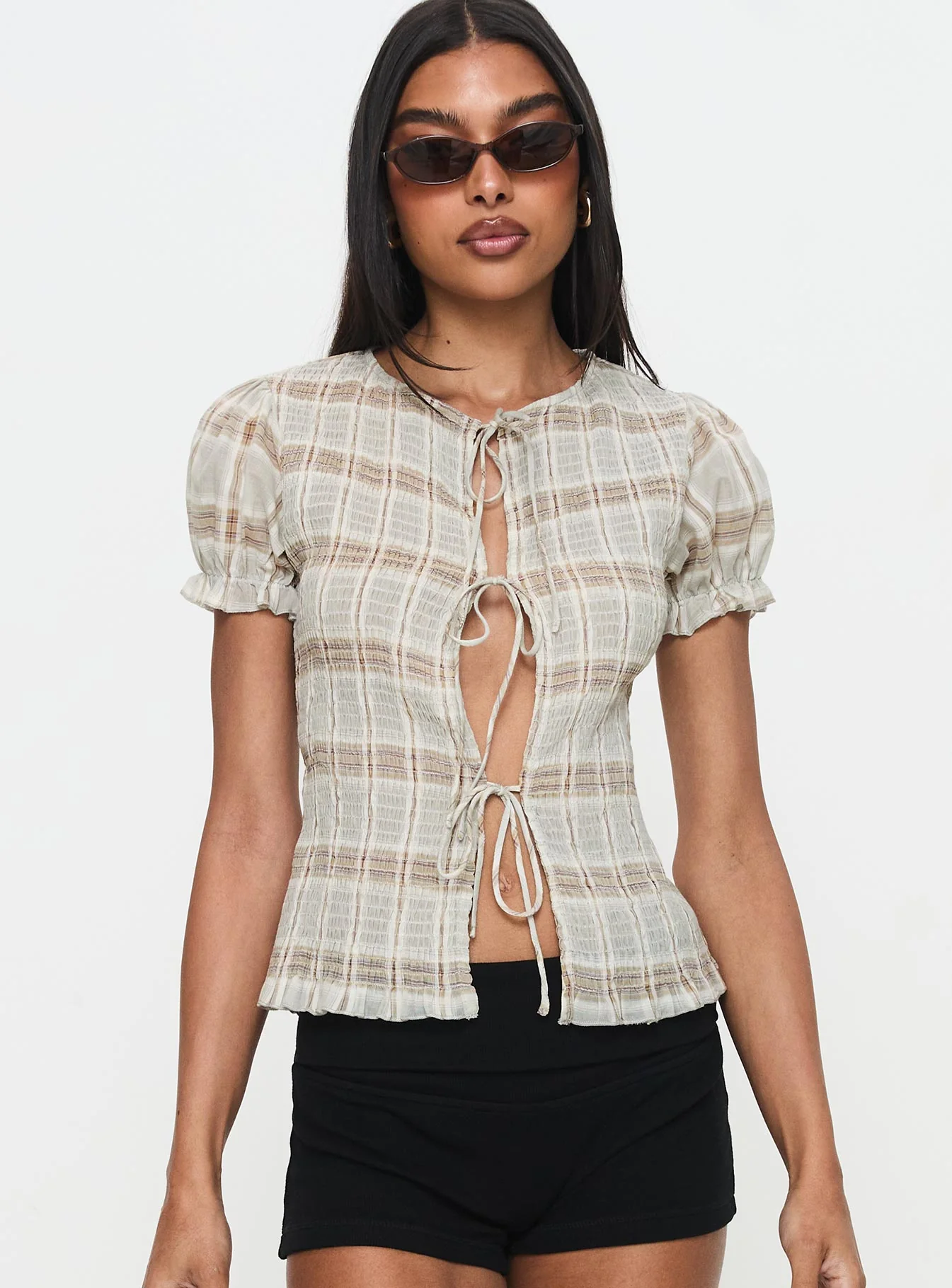 Flashback Tie Up Top Multi - Image 2