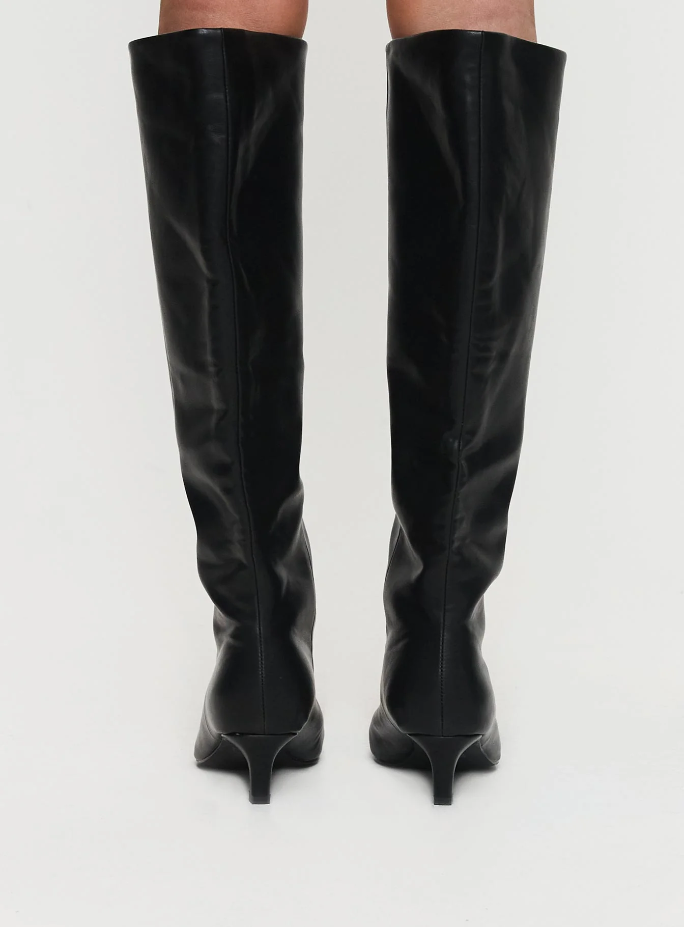 Flaura Knee High Boots Black - Image 4