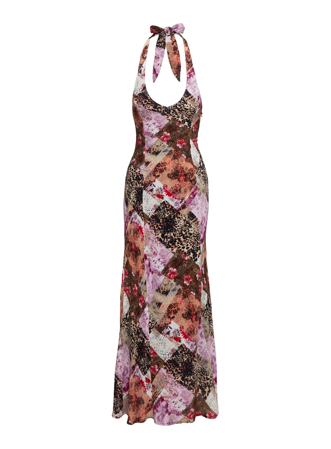 Flora Halter Maxi Dress Multi - Image 6