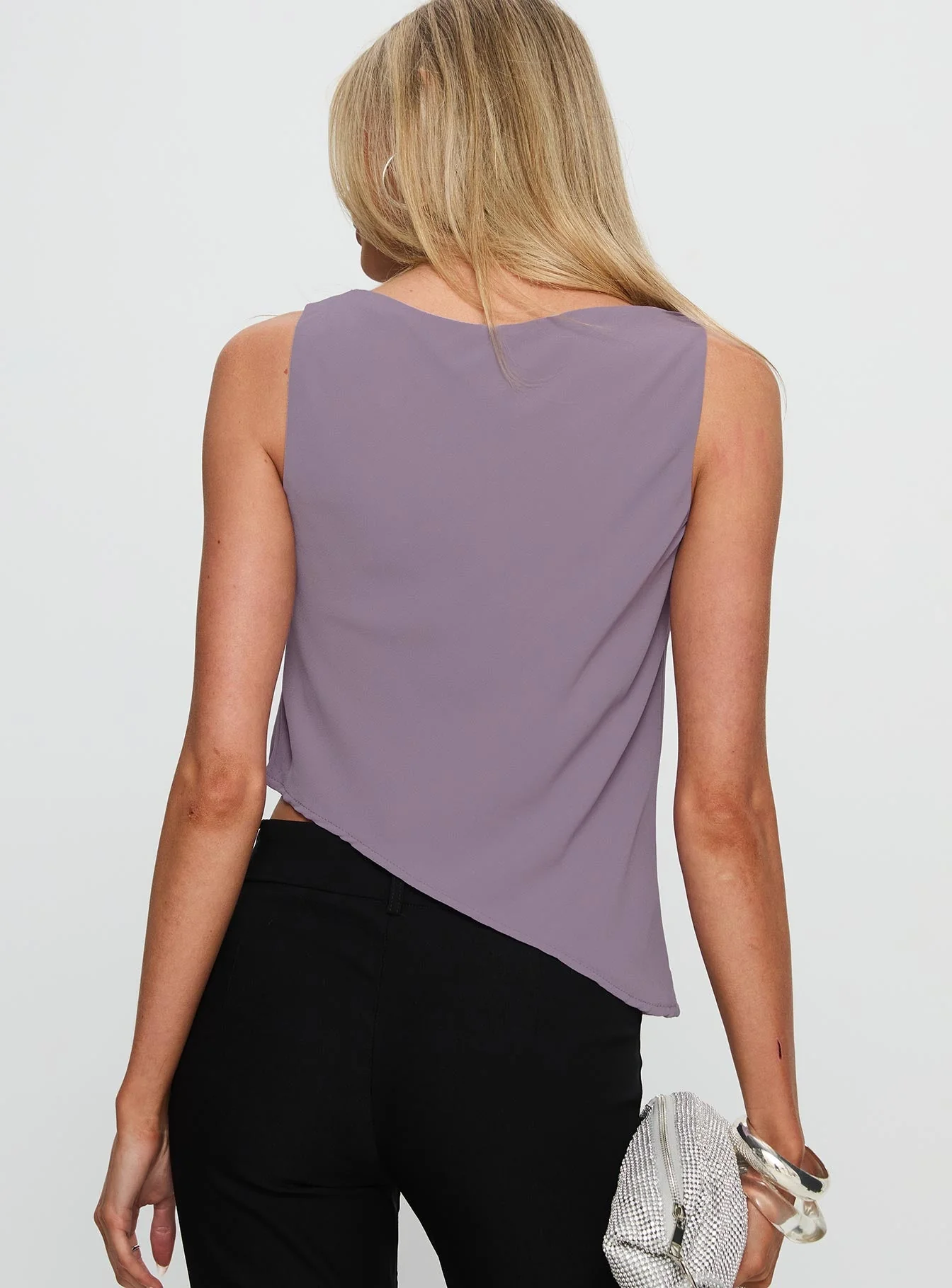 Forever Curious Cowl Neck Top Mauve - Image 4