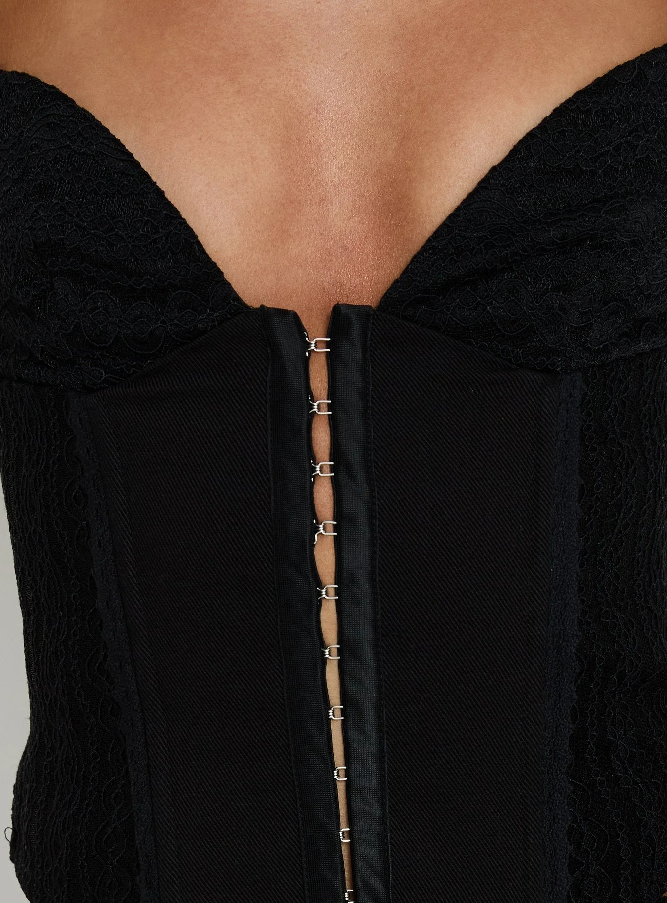 Francee Lace Corset Top Black - Image 6