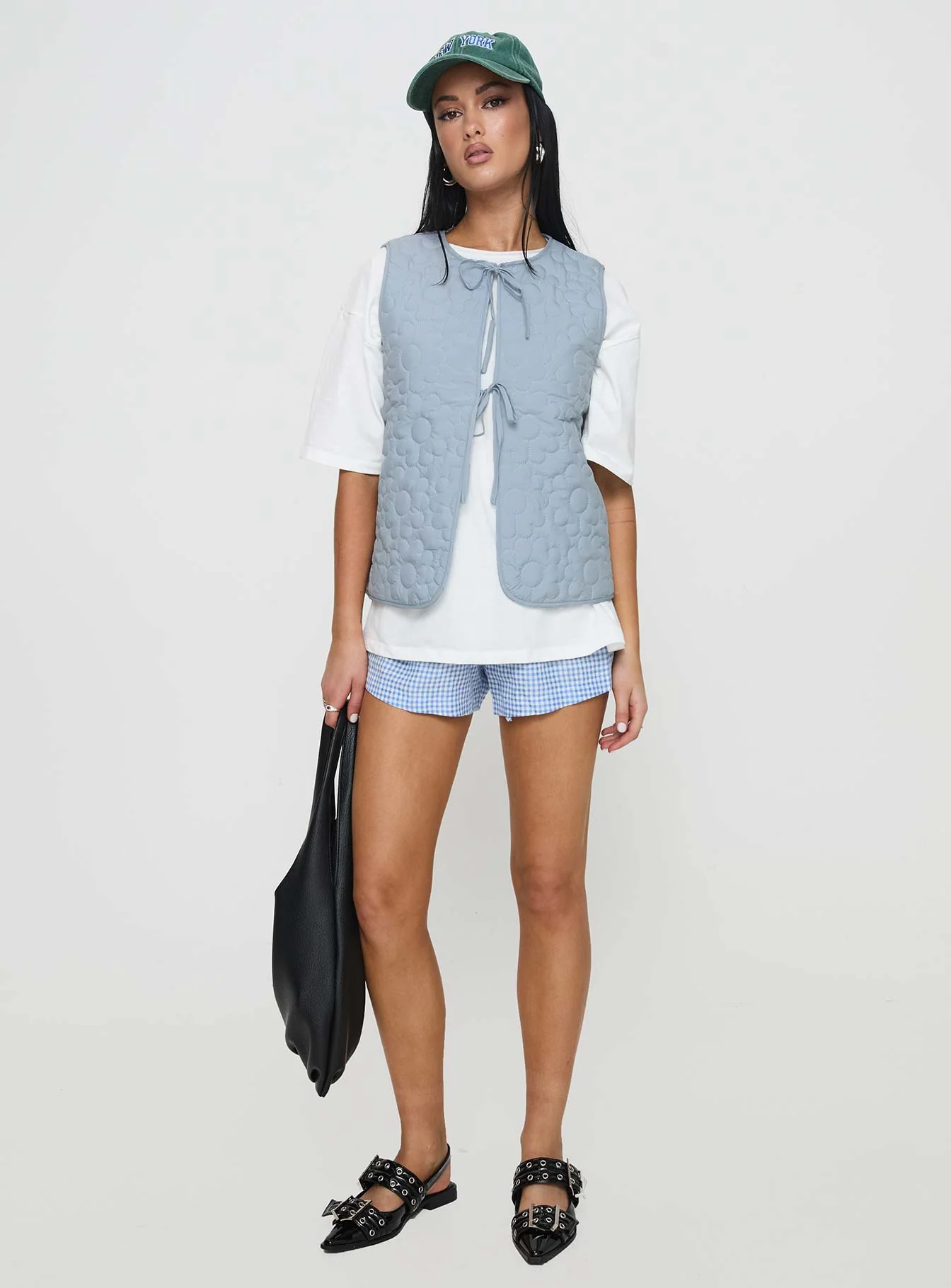 Frostwind Quilted Vest Blue - Image 2