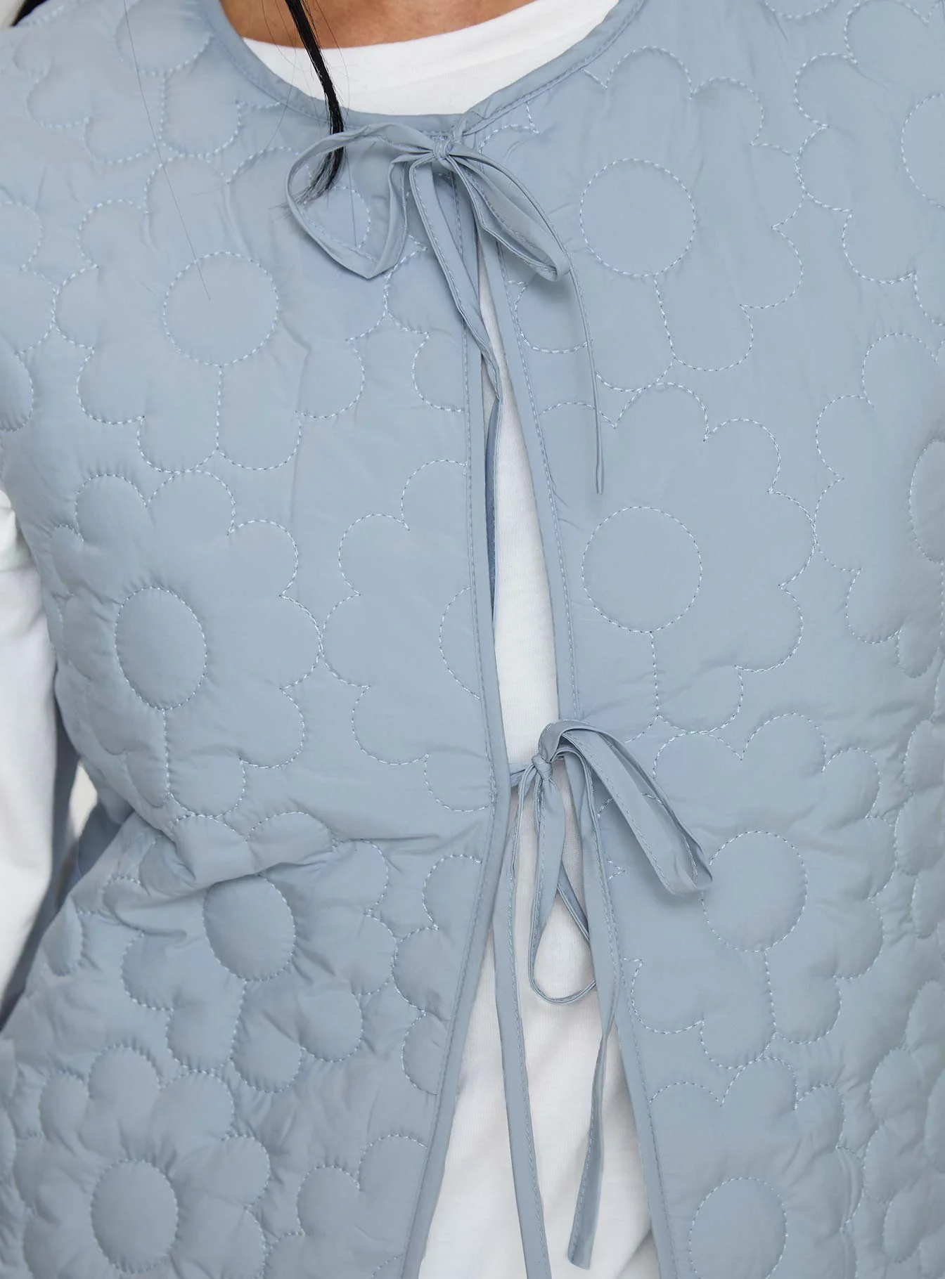 Frostwind Quilted Vest Blue - Image 5