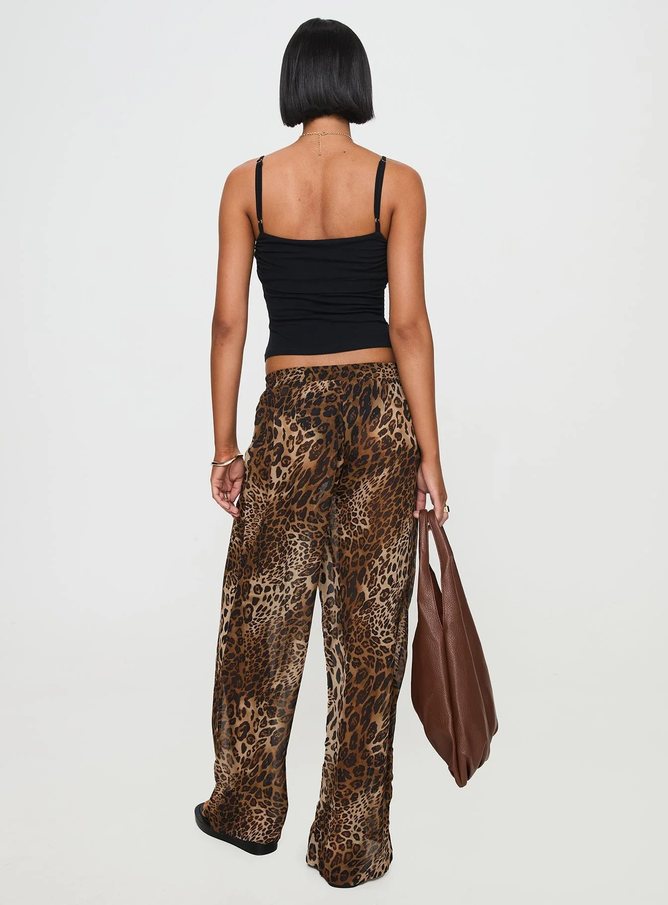 Fyre Wide Leg Pant Leopard Petite - Image 5