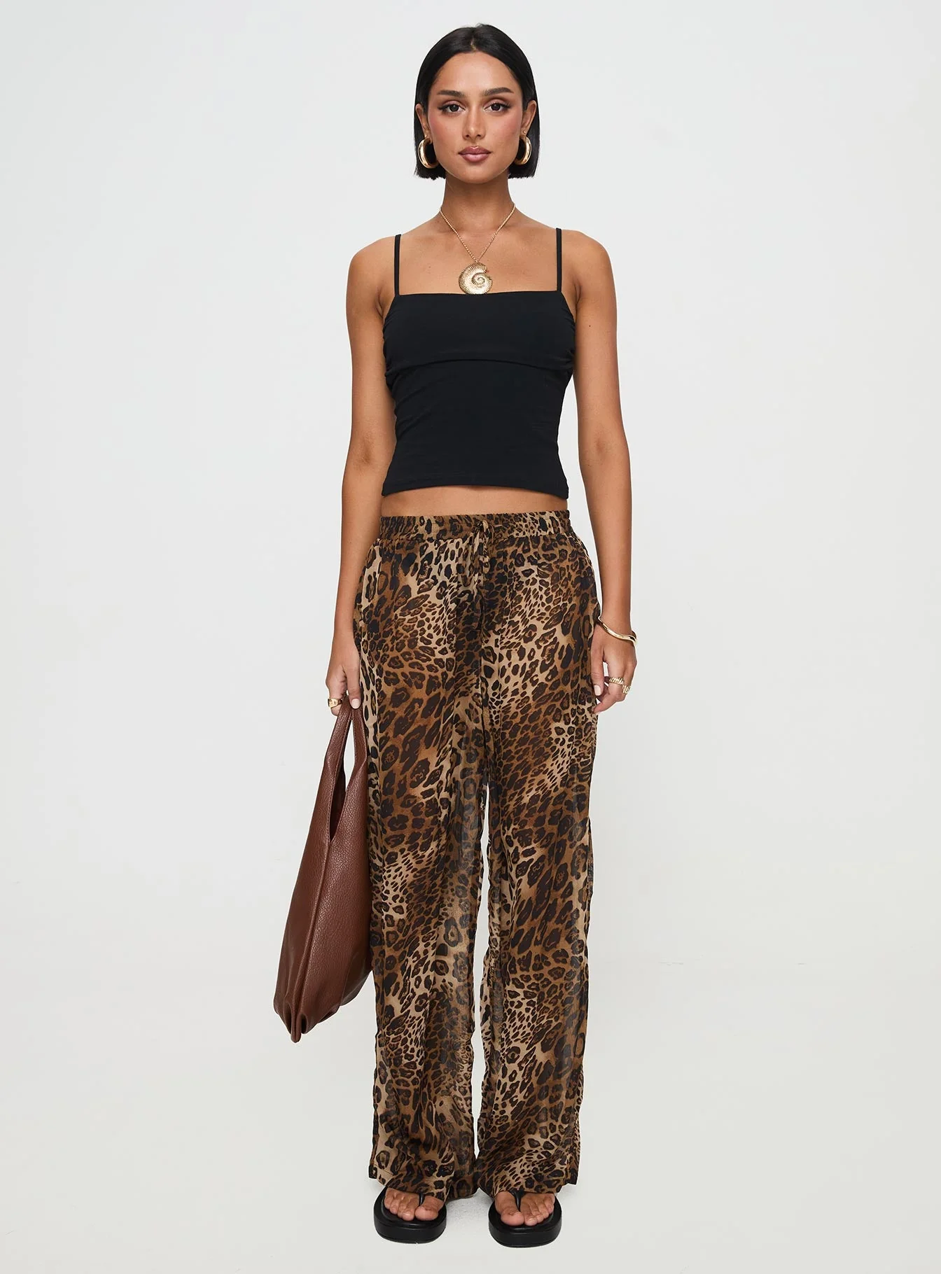 Fyre Wide Leg Pant Leopard Petite - Image 7