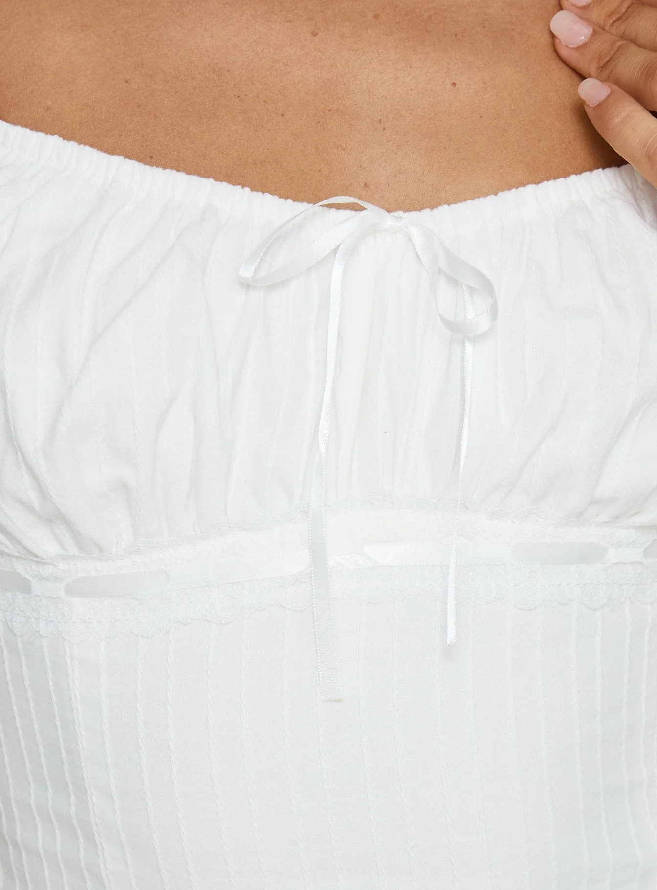 Garconne Textured Top White - Image 6