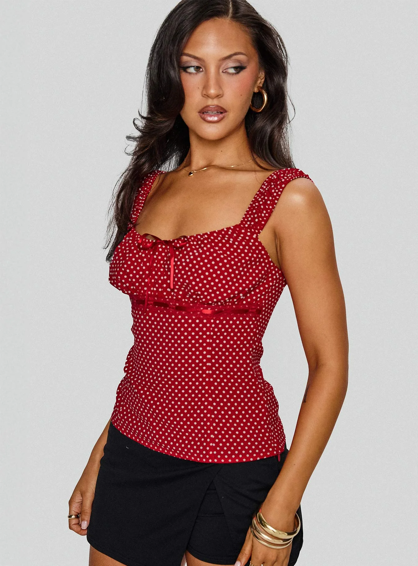 Garconne Top Red Polka Dot - Image 9