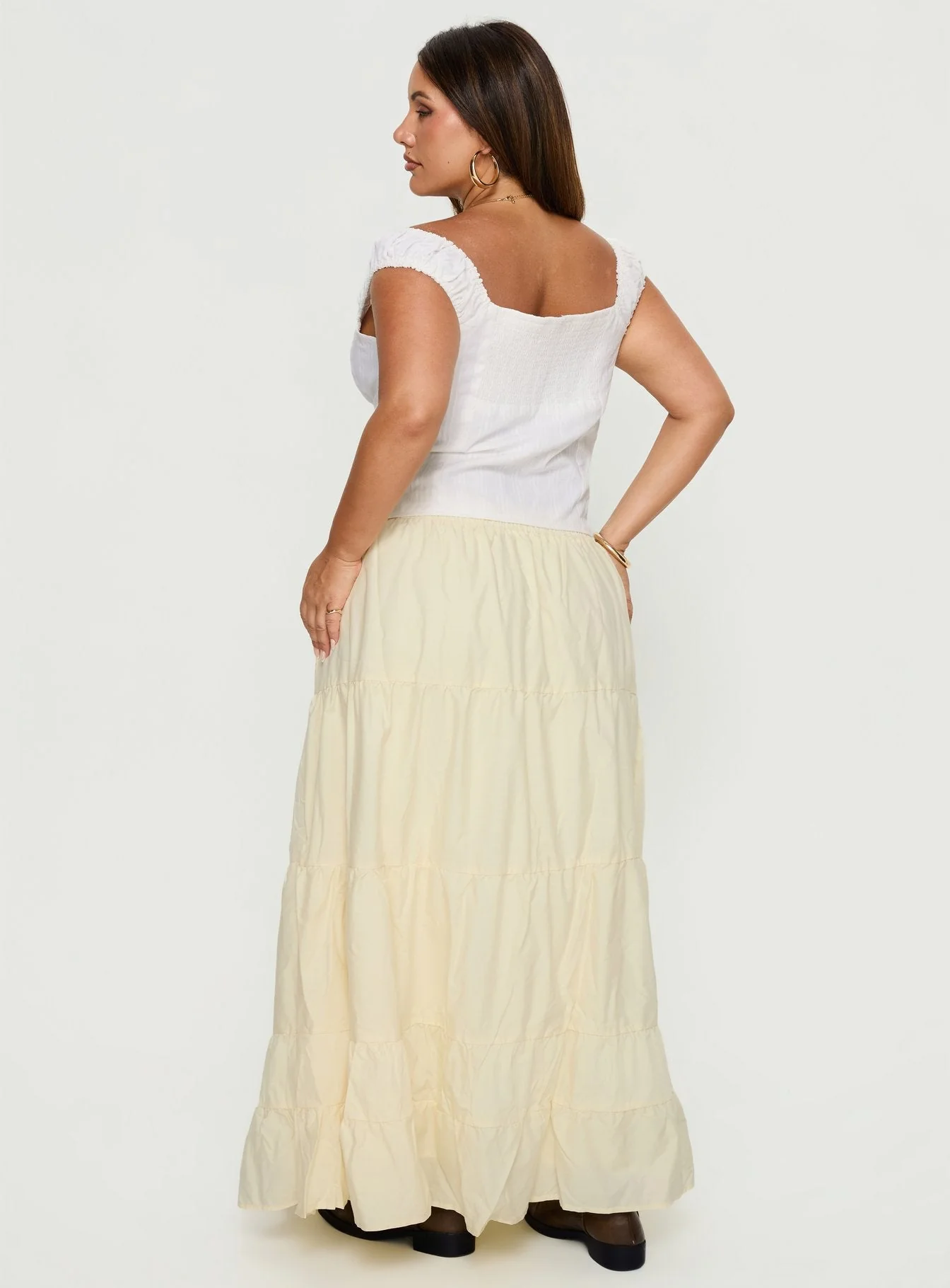 Garden Party Maxi Skirt Lemon Curve - Image 5