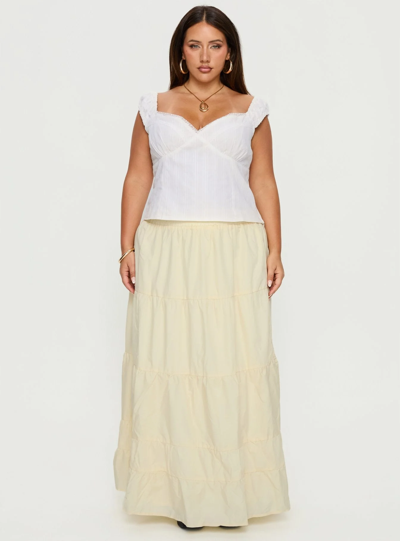 Garden Party Maxi Skirt Lemon Curve - Image 7