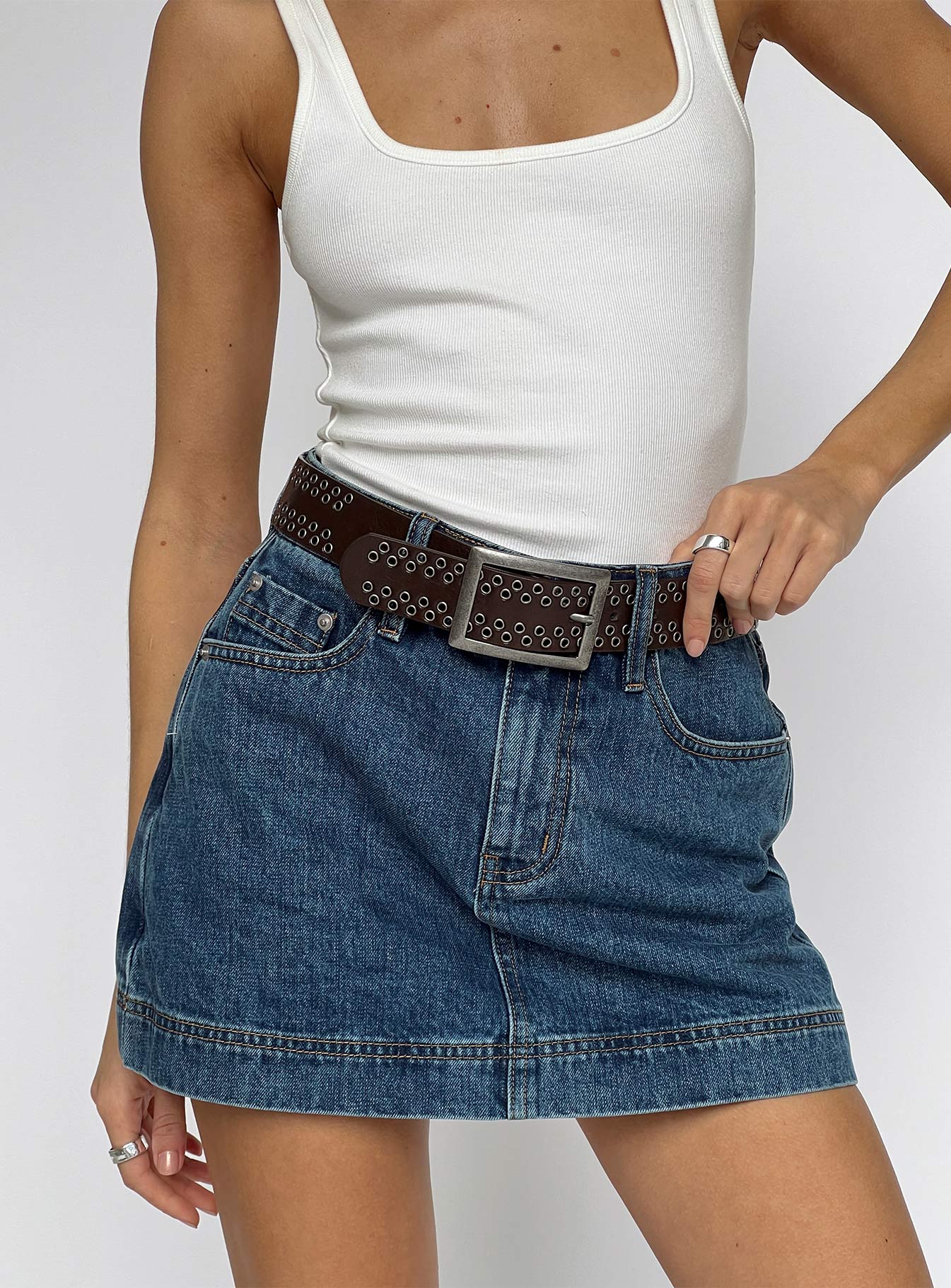 Gazelle Denim Skort Mid Wash - Image 8