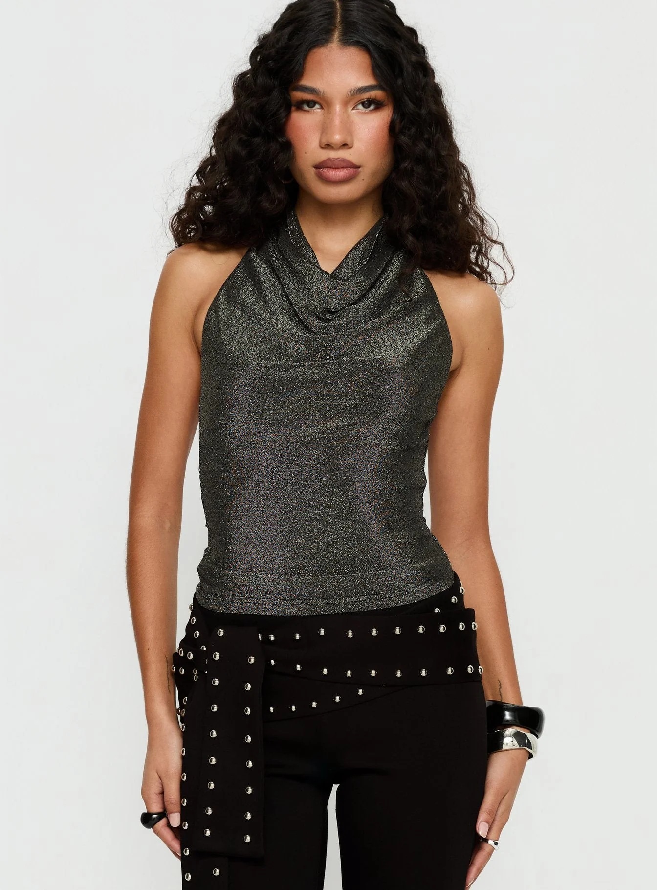 Giggle Top Charcoal Shimmer - Image 2