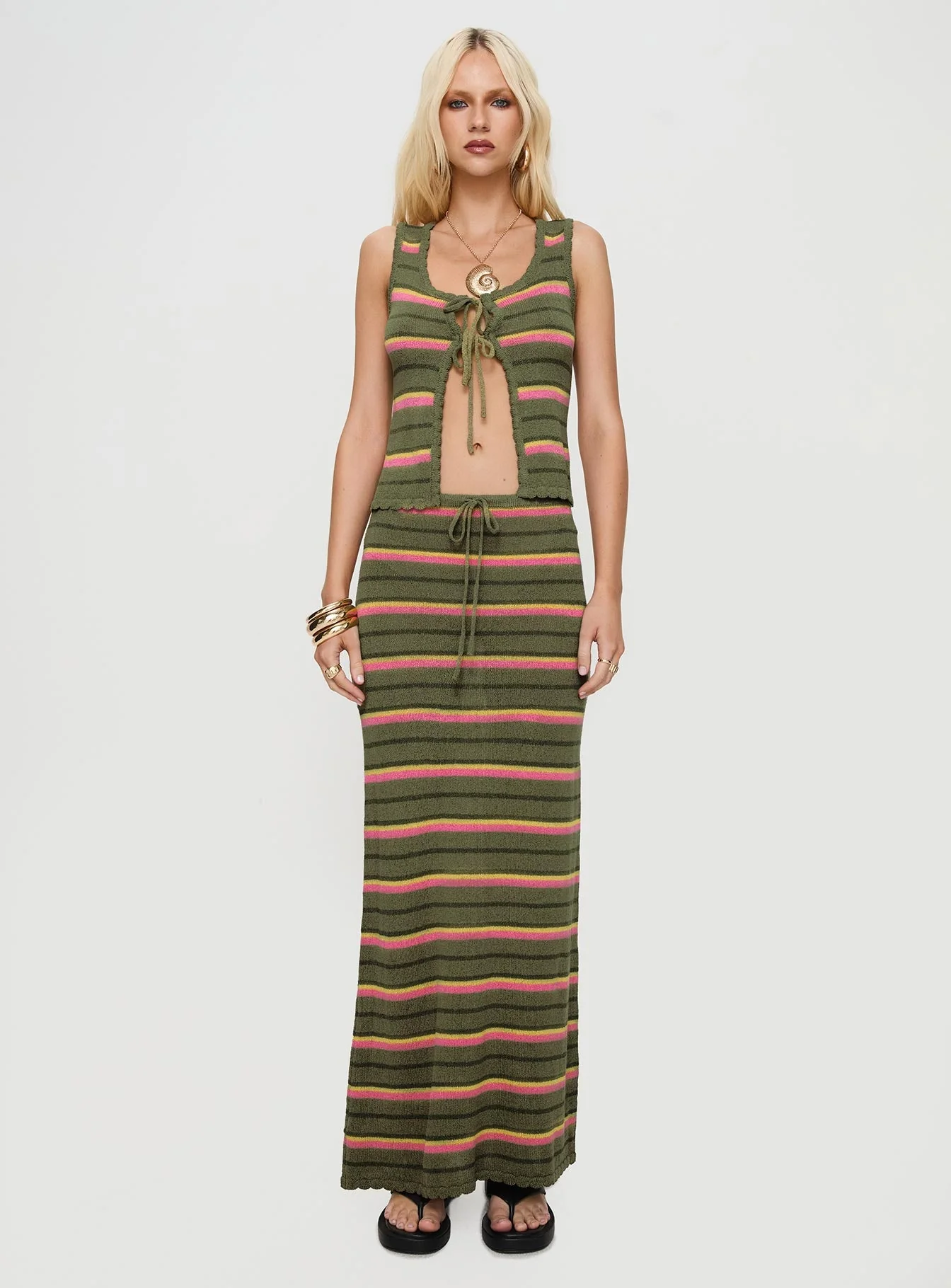 Giulia Knit Top Green Multi - Image 7