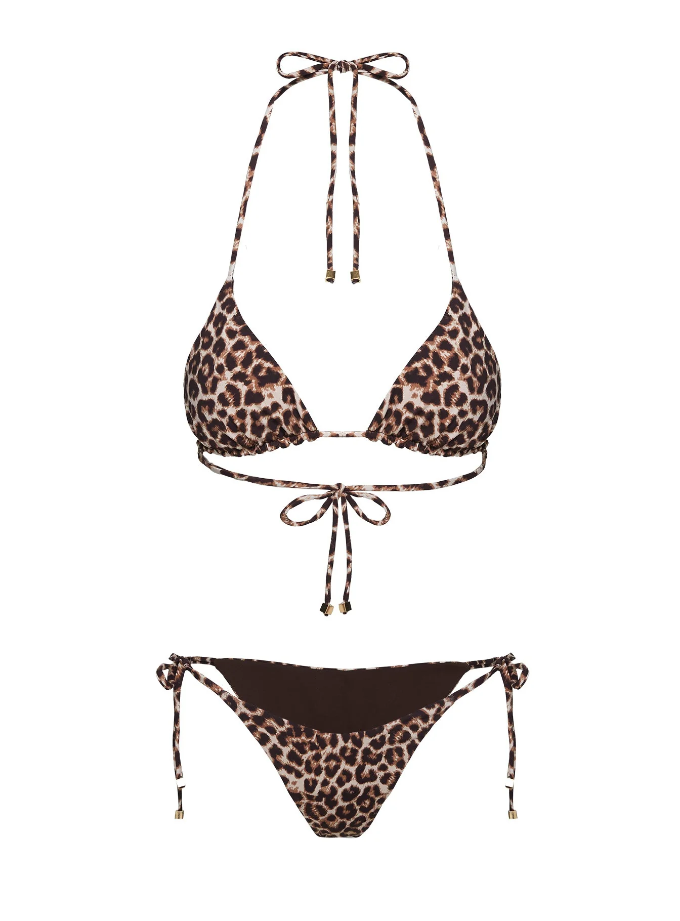 Glora Tie Side Bikini Bottom Leopard - Image 6