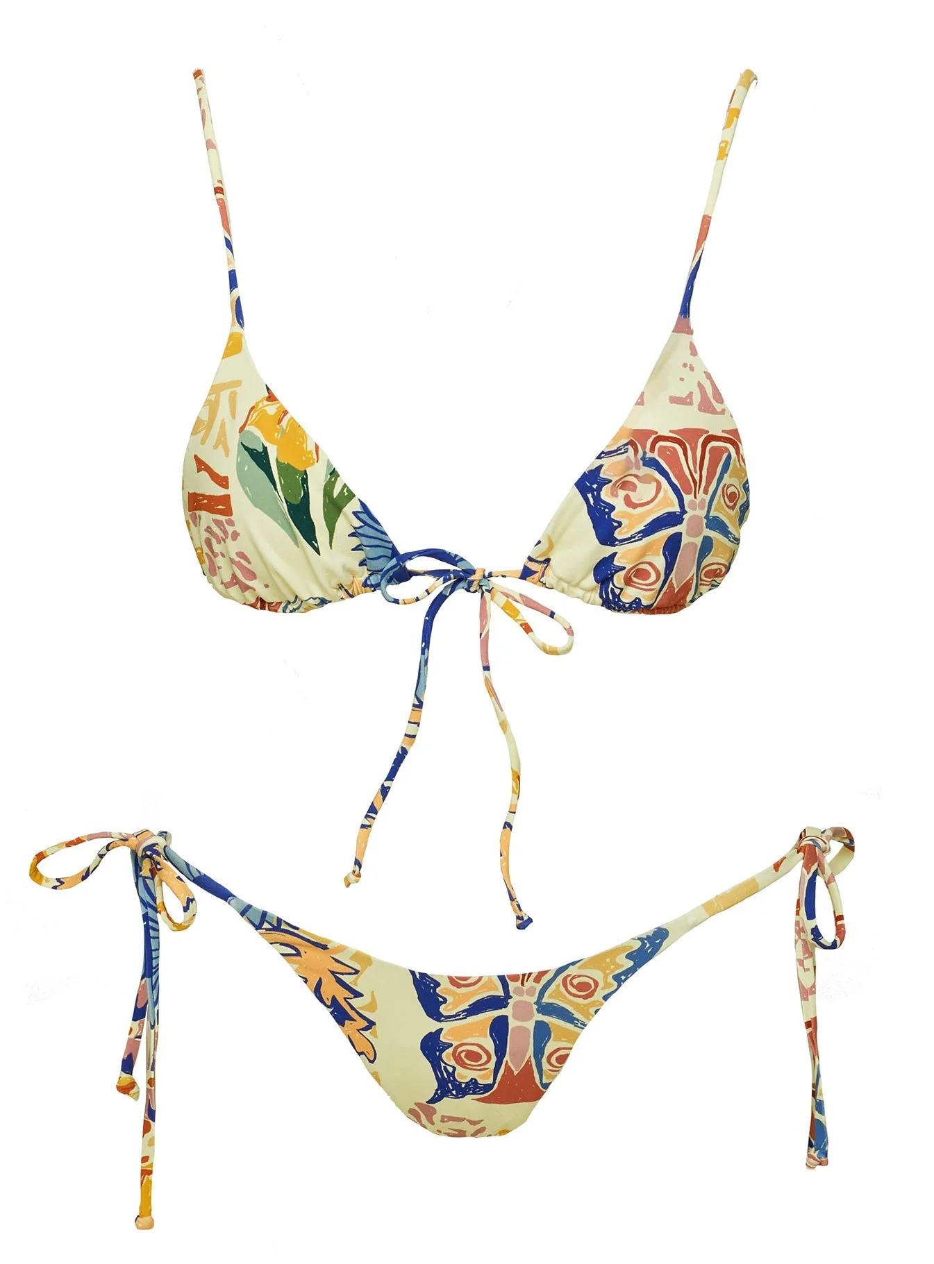 Glora Tie Side Bikini Bottom Multi - Image 5
